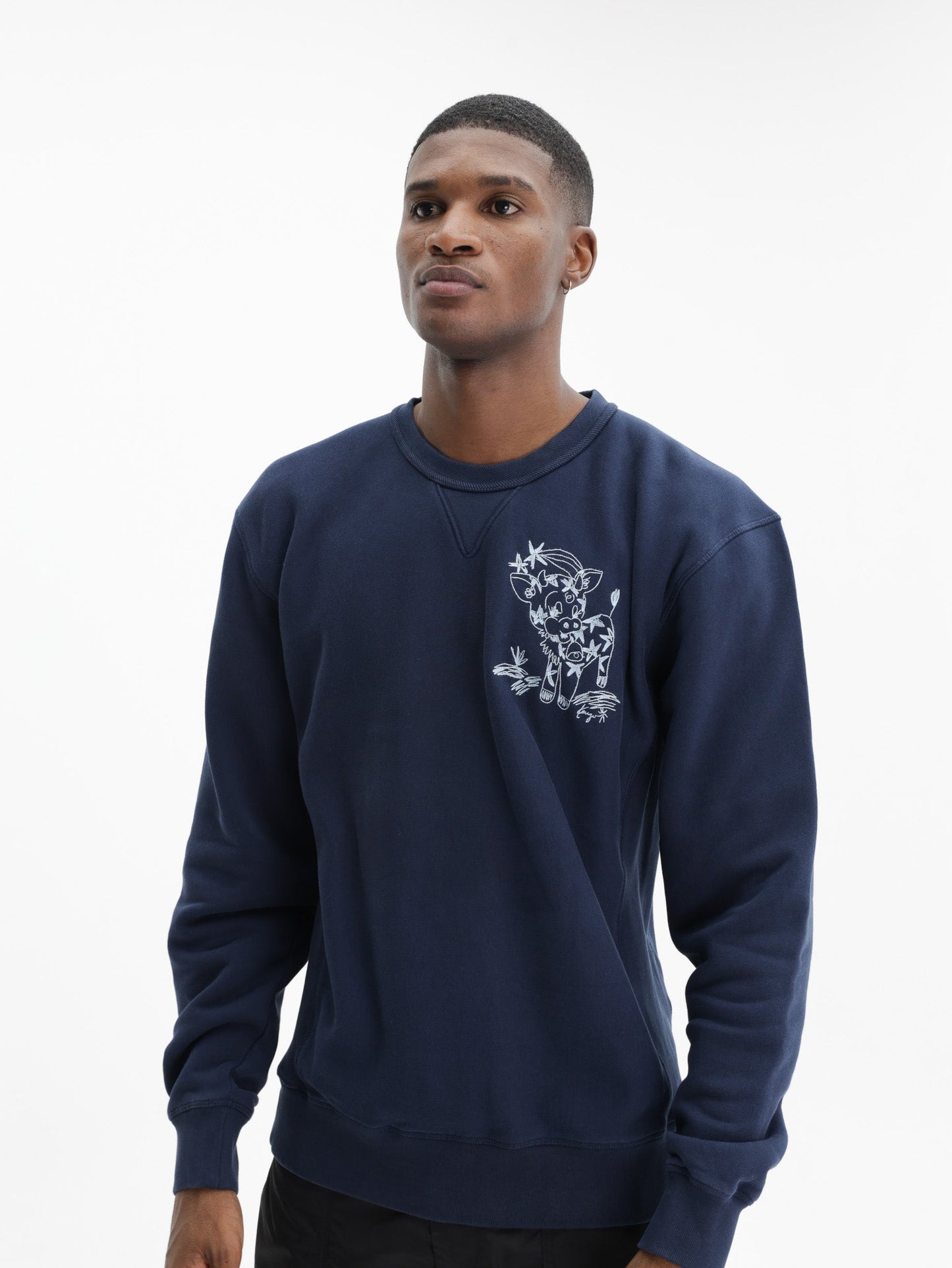 Kenzo Sweatshirt Knitted Cotton Pullover Navy