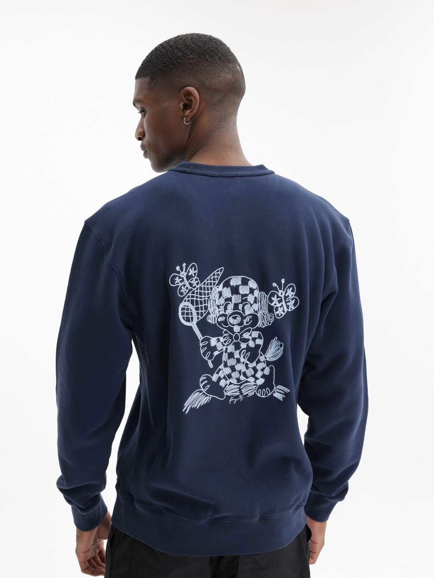Kenzo Sweatshirt Knitted Cotton Pullover Navy