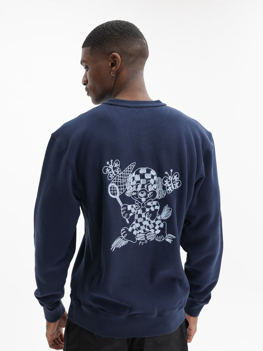Kenzo Sweatshirt Knitted Cotton Pullover Navy