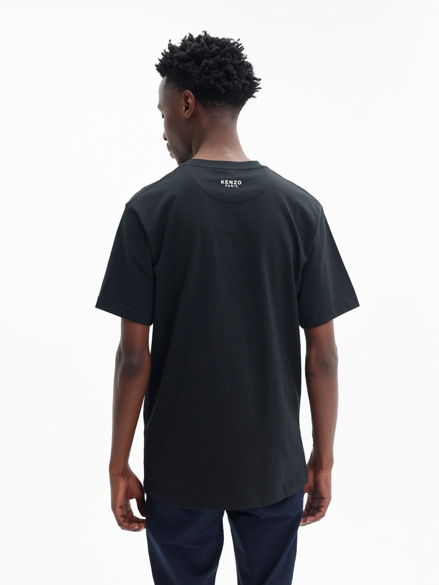 Kenzo T-Shirt Boke Flower Embroidered Black