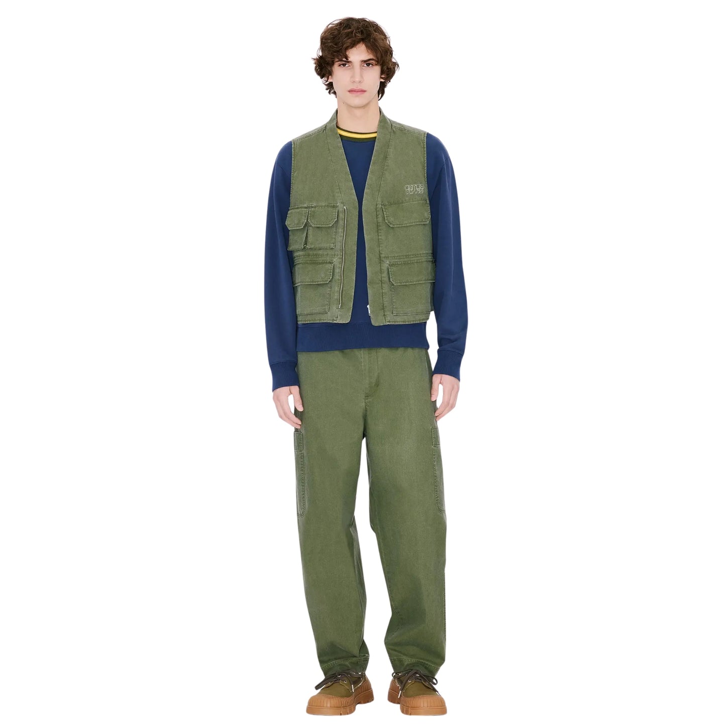 Kenzo Sleevless Jacket Khaki