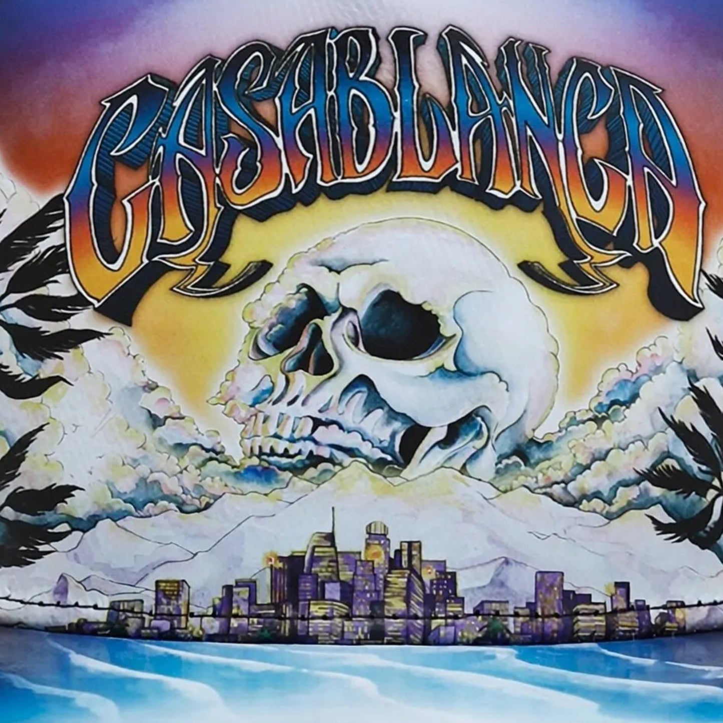 Casablanca Trucker Cap Skull Graphic White