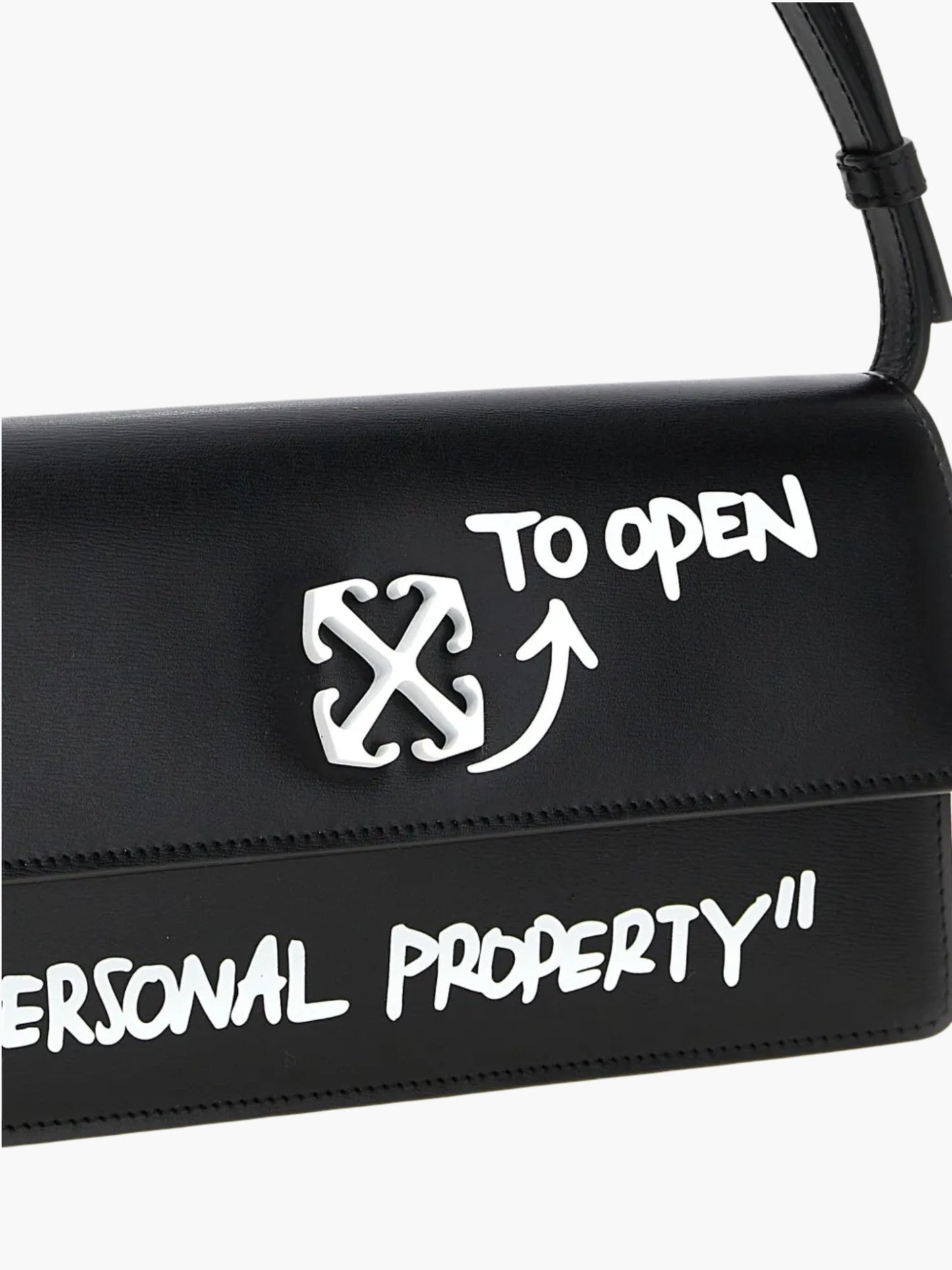 Off-White Bag Arrow  Logo Strap Black