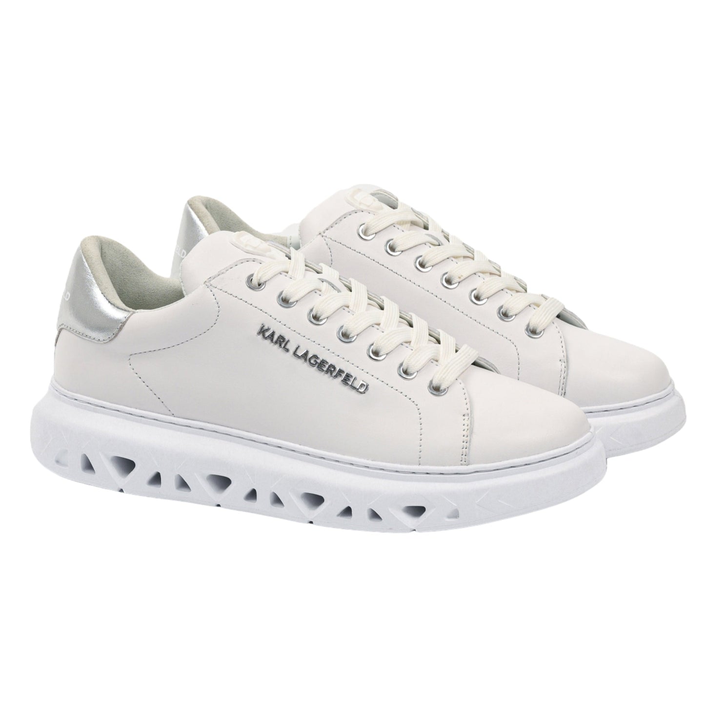 Karl Lagerfeld Sneaker Kapri Kite Lace White-Silver