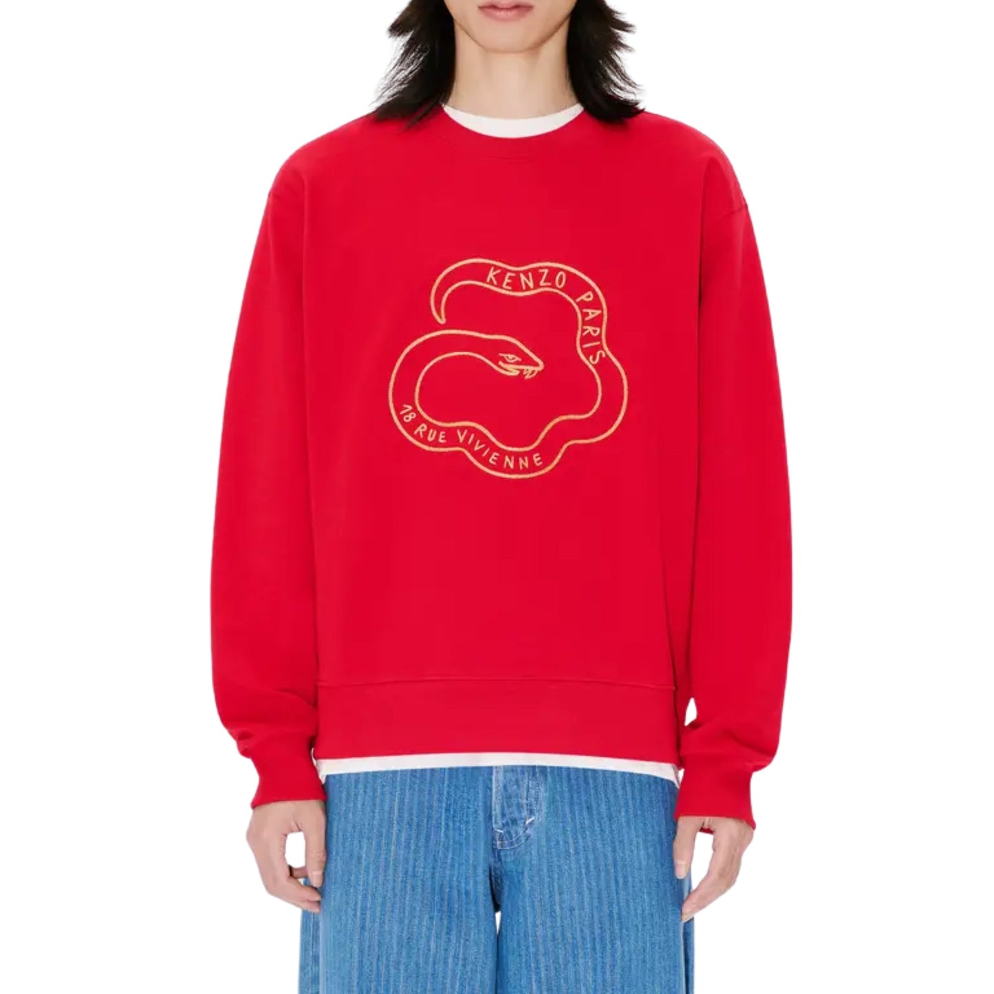 Kenzo Sweater Centre Snake Red