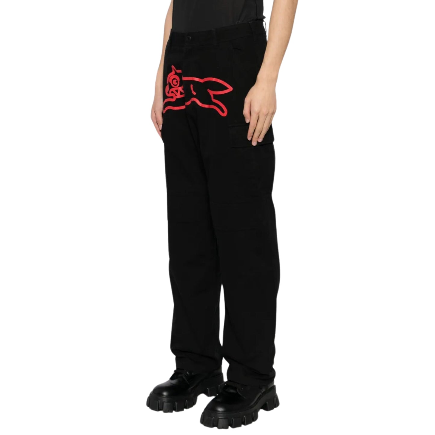 Icecream Cargo Pants Running Dog Black