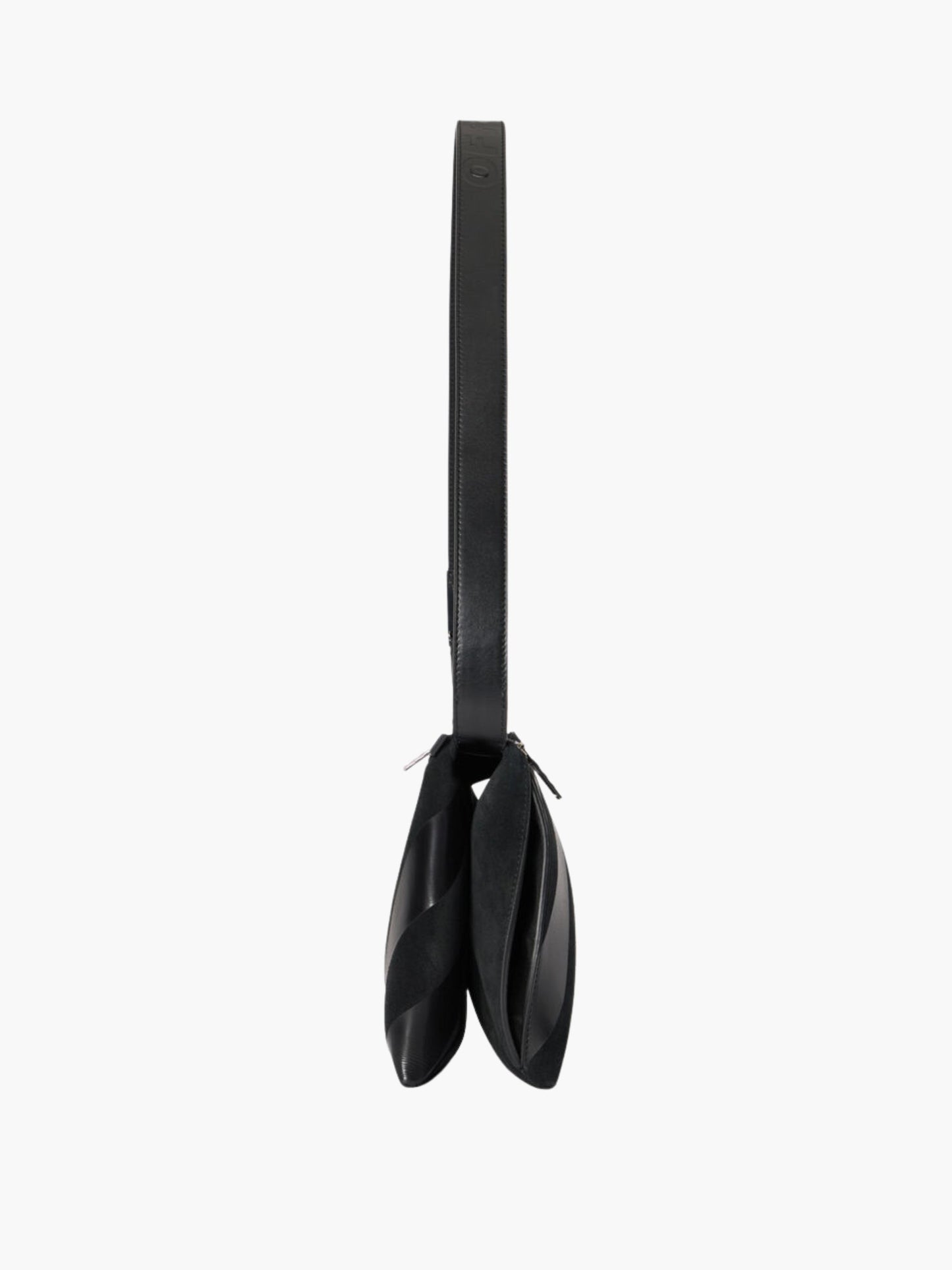 Off-White Bag Stripped Strap Black