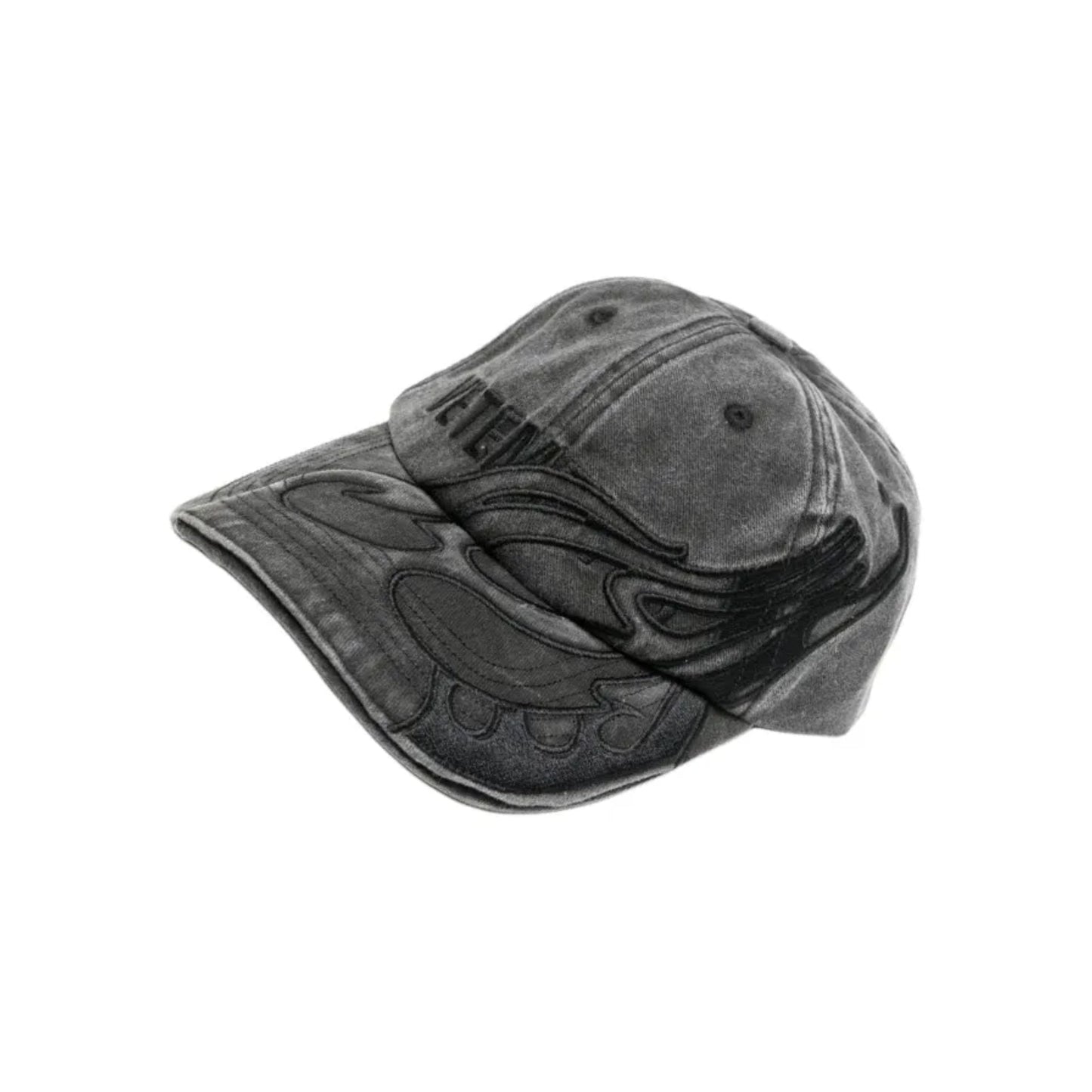 Vetements Cap Blackout Flame Logo Cap