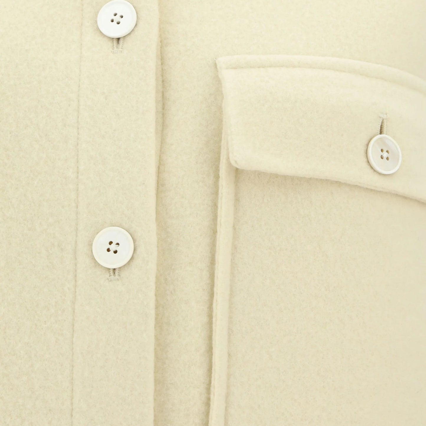 Jil Sander Jacket Button Down Top Pocket Off-White