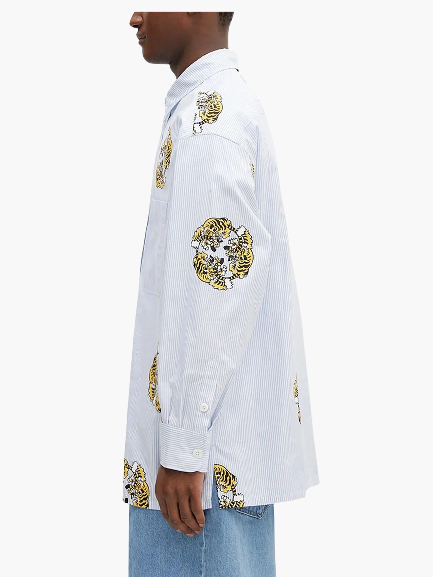 Kenzo Shirt Allover Tiger Prints White