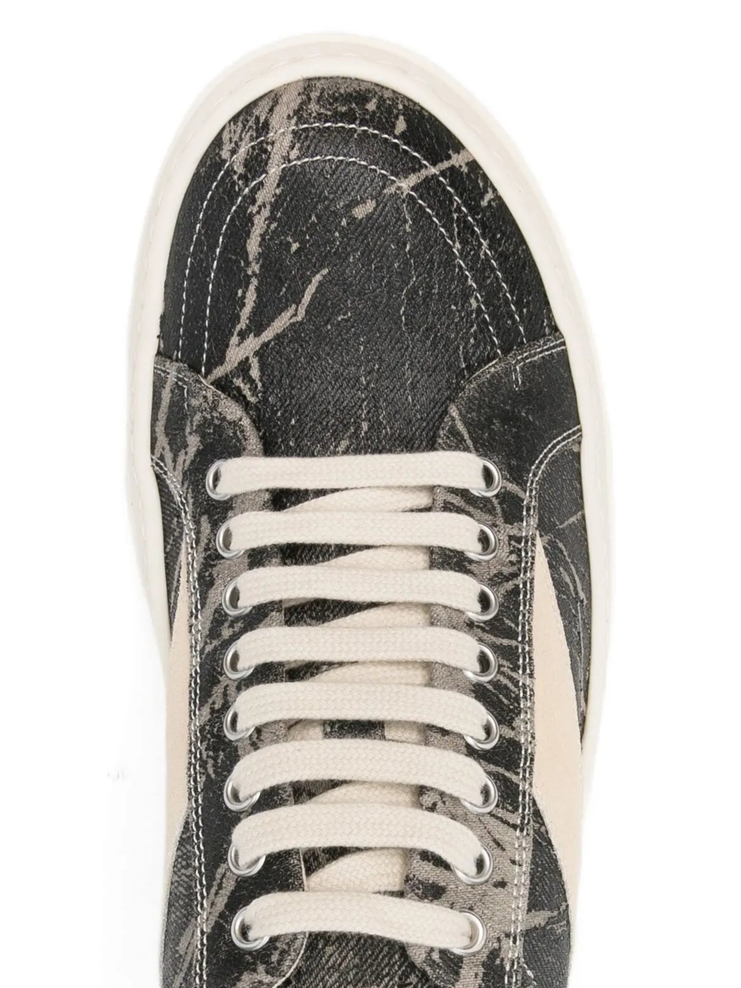 Rick Owens Sneaker Vintage Black Wash-Milk