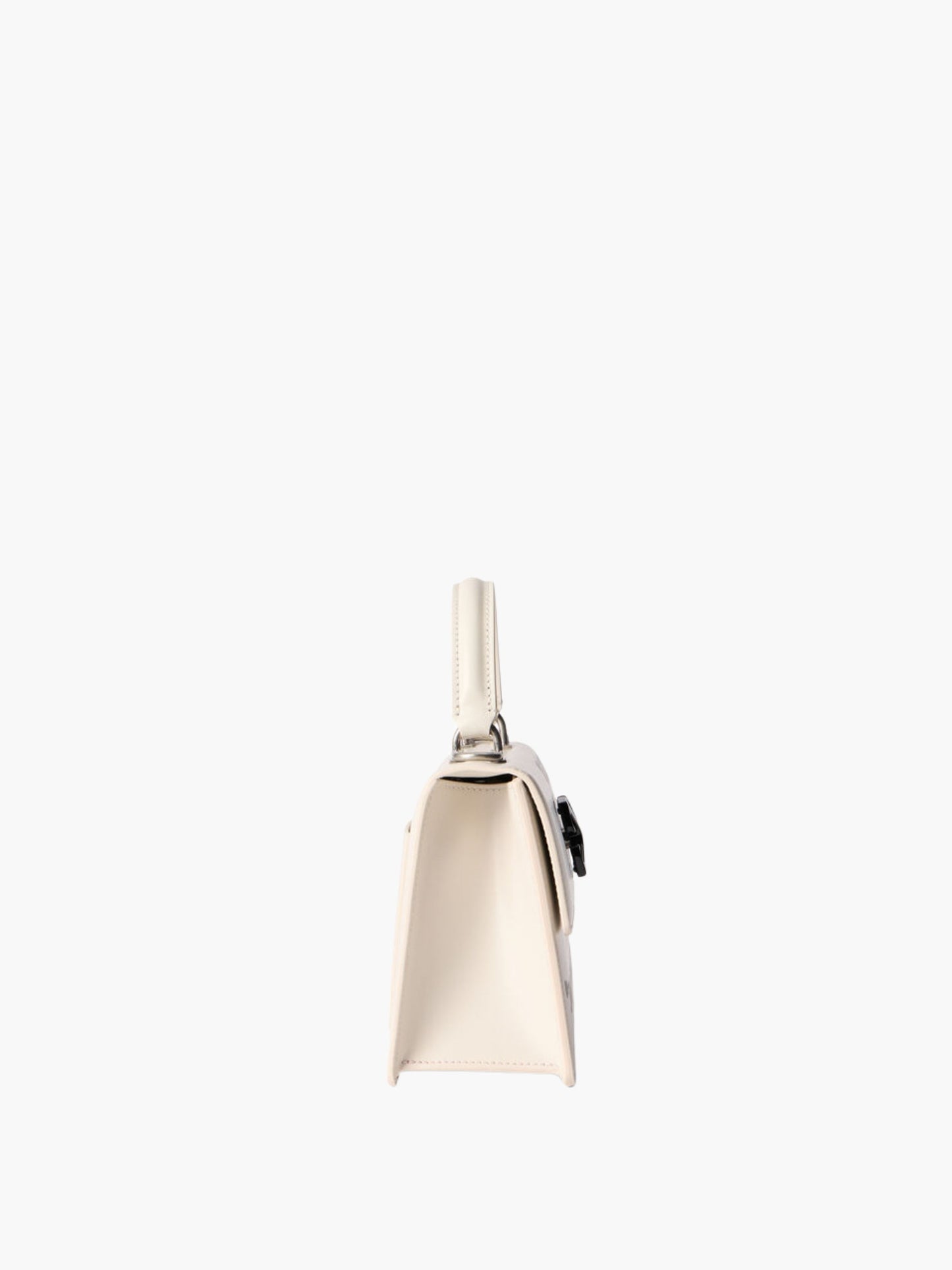 Off-White Bag Black Logo Handle Cream