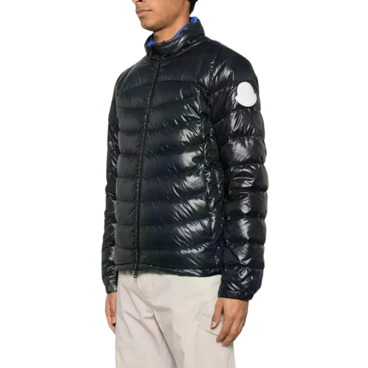Moncler Jazket Zip Up Black-Blue