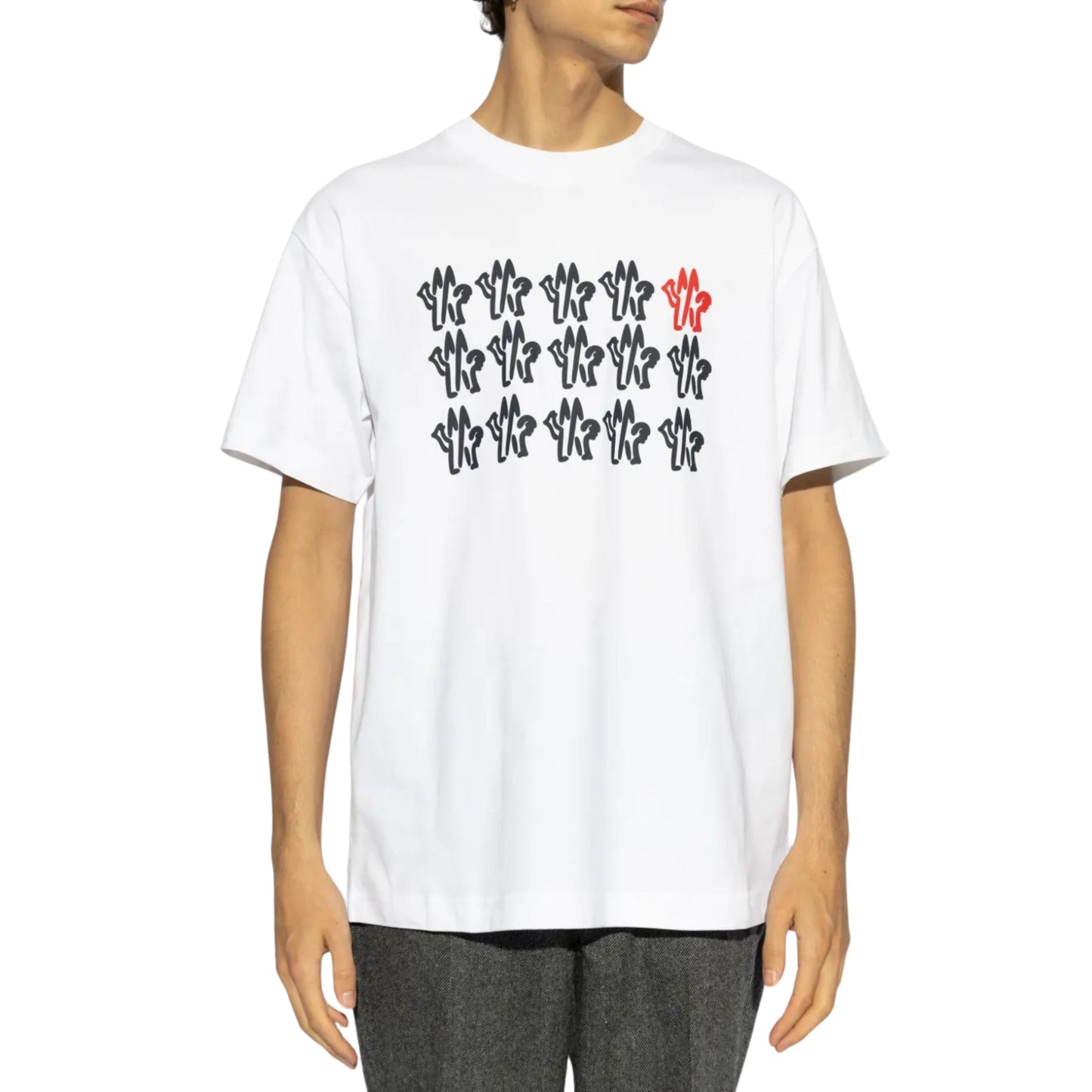 Moncler T-Shirt Mono M Logo White