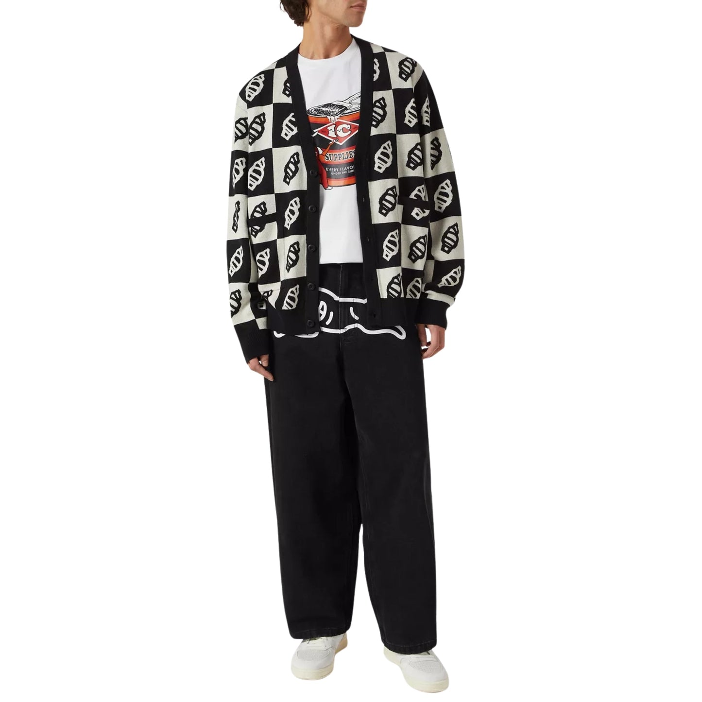 Icecream Running Dog Triple Scoop Denim Pants Black