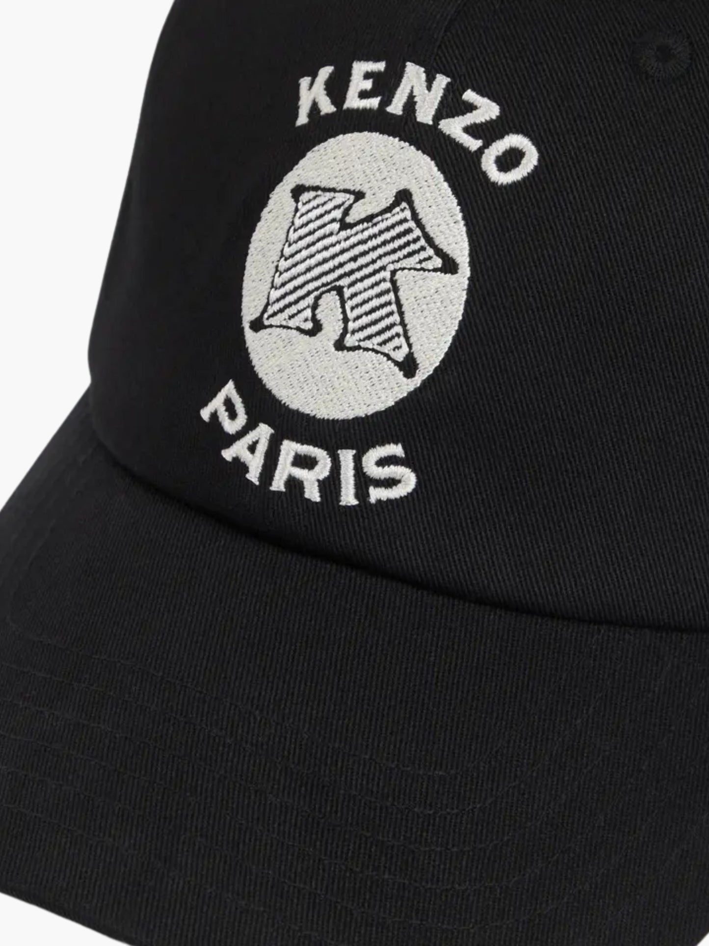 Kenzo Cap Plain Embroidery Black