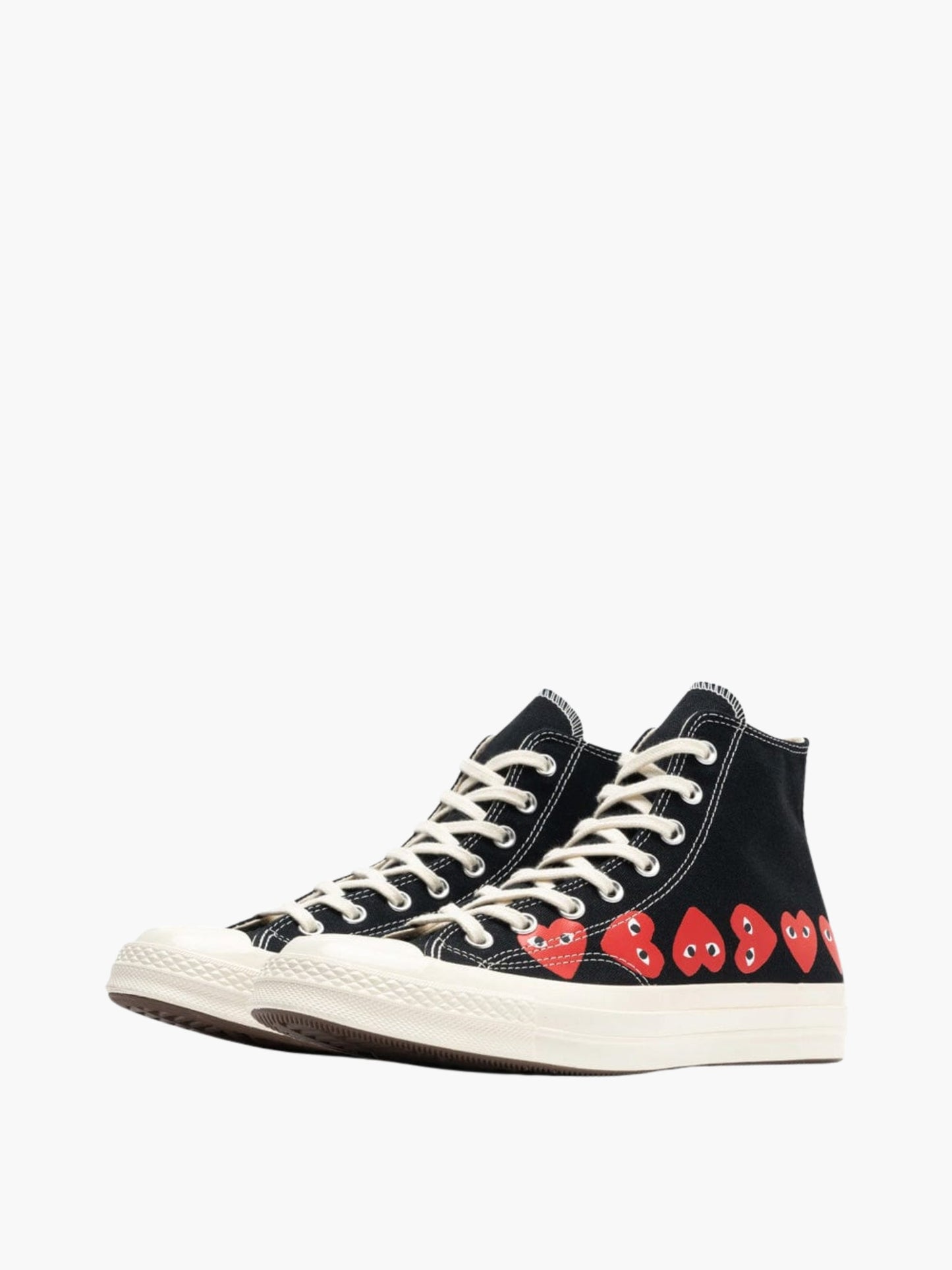 Comme Des Garcons Sneaker Hi Allover Hearts Black