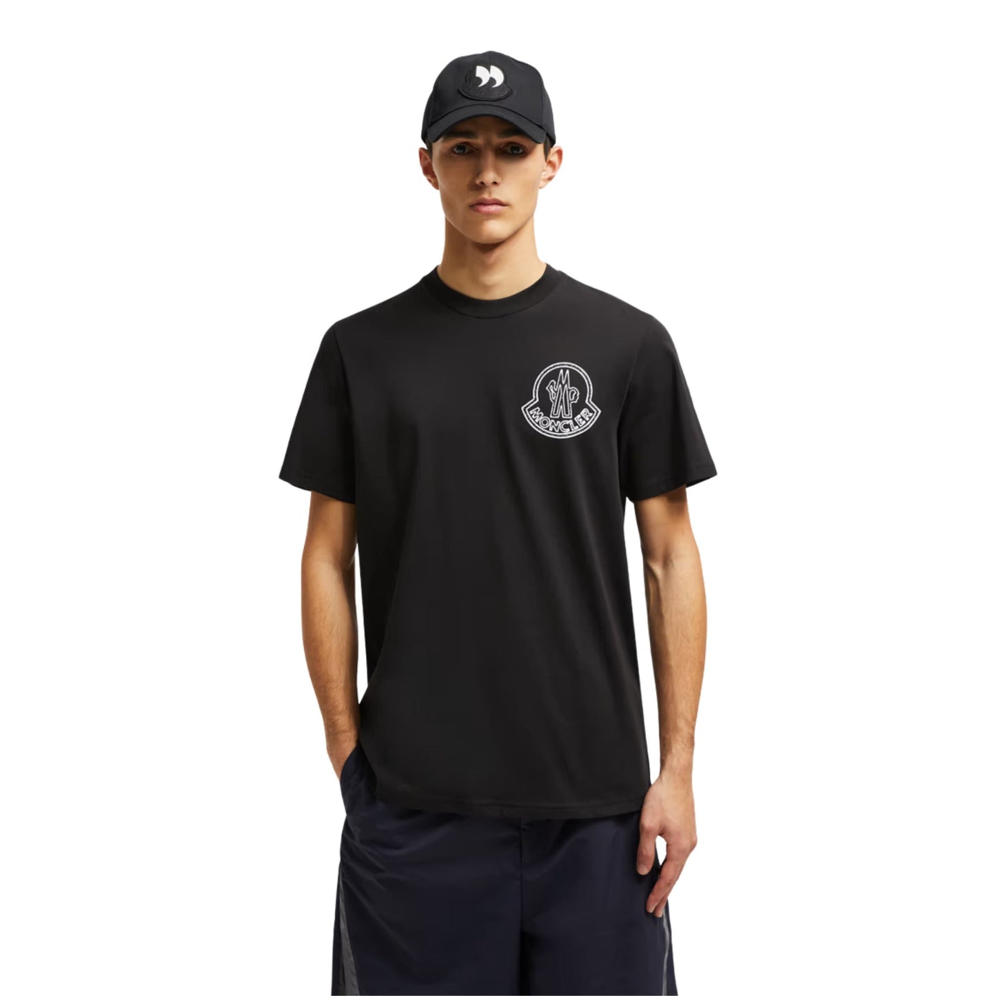 Moncler T-Shirt Logo Black-White