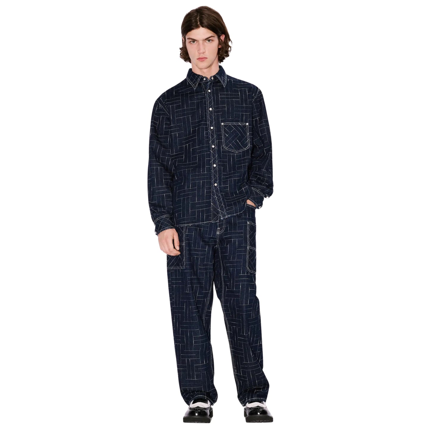 Kenzo Shirt Weave Denim Blue 2.0