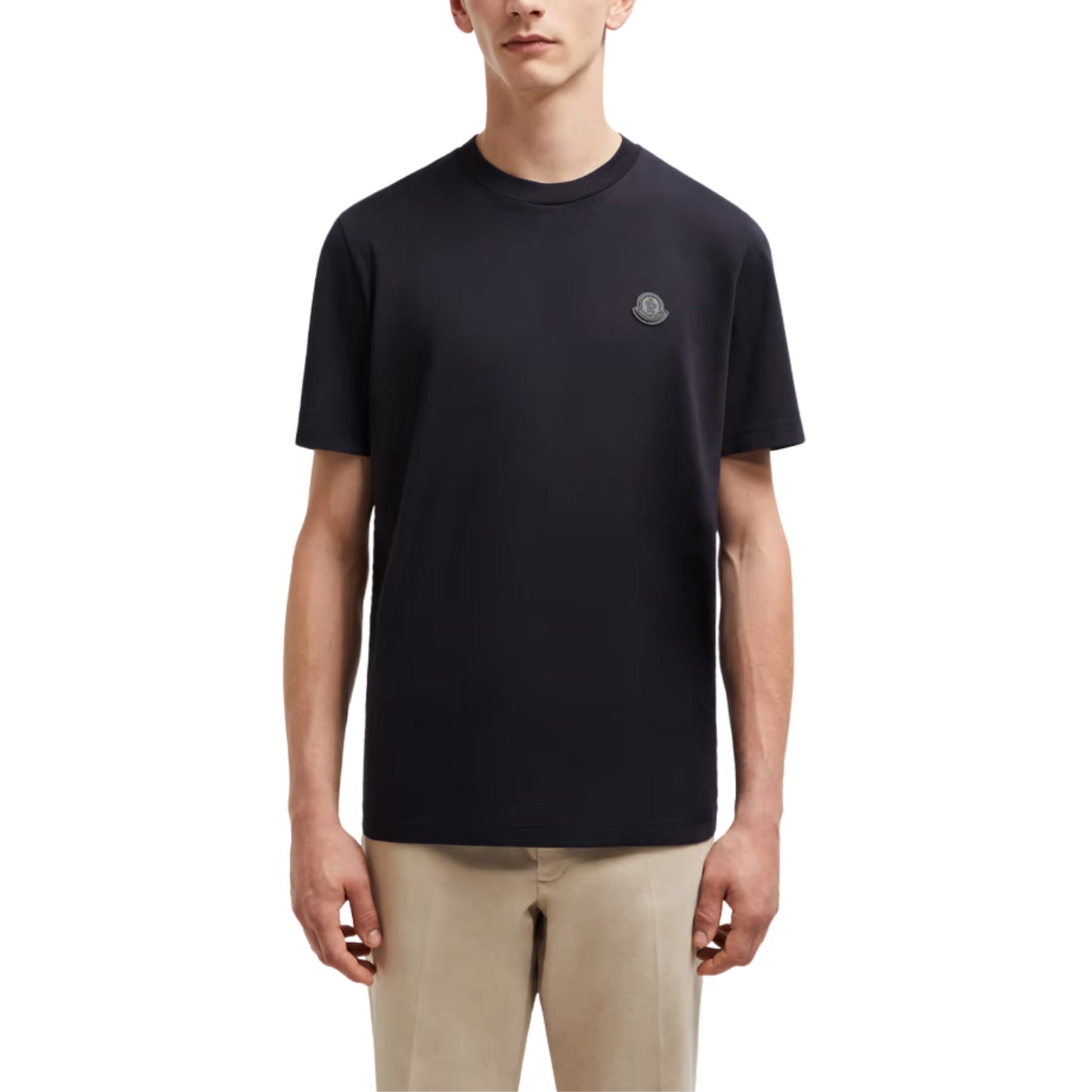 Moncler T-Shirt Patch Logo Black
