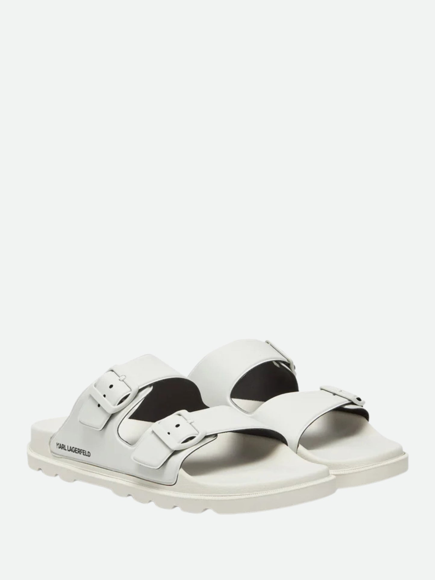 Karl Lagerfeld Slide Kls56 Kondo Tred 2-Strap Off White Rubber