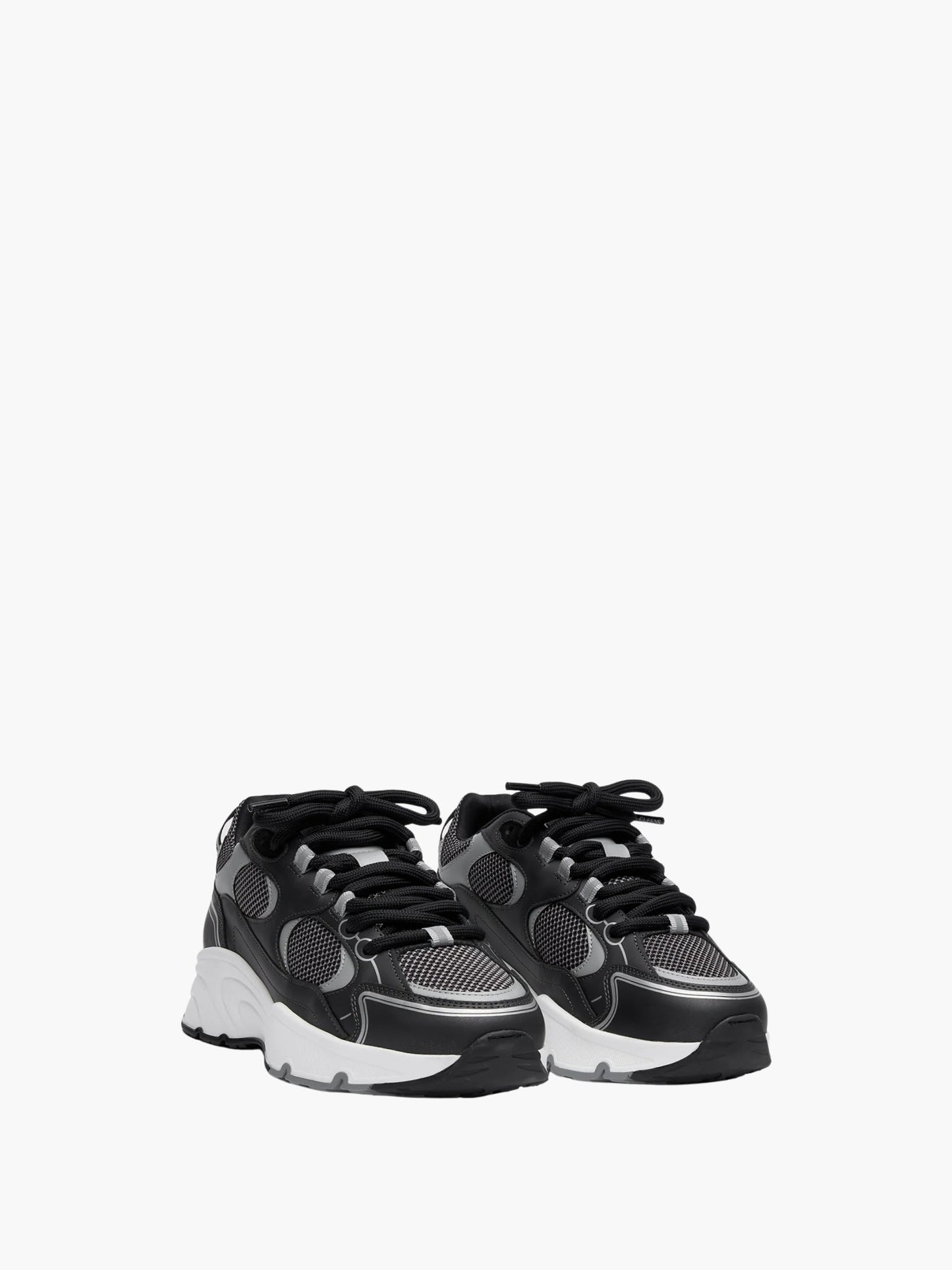 Cleens Sneakers C22 Mesh Lace Up Black