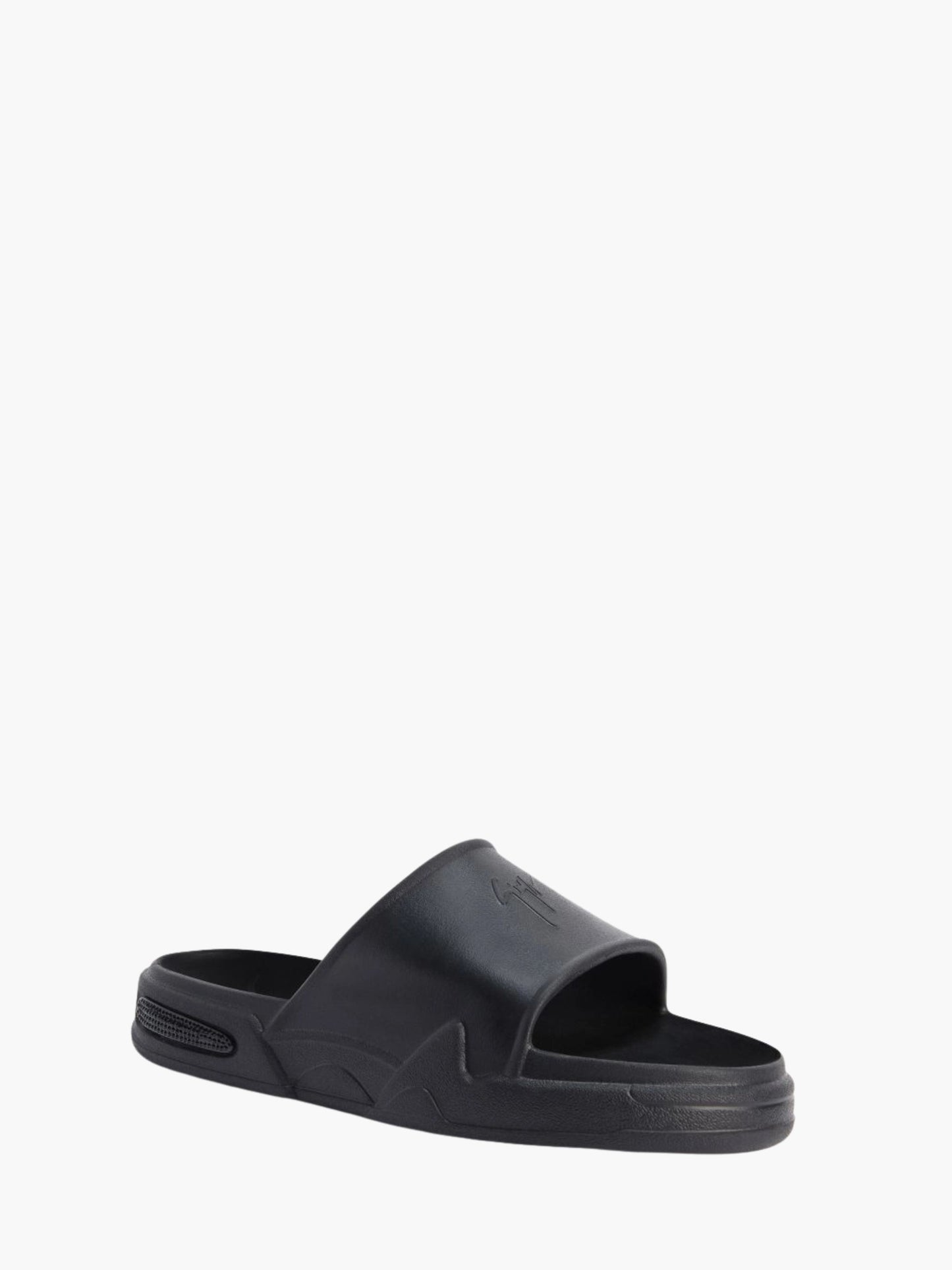 Giuseppe Zanotti Slides Zsl1 Tomia Embossed Black