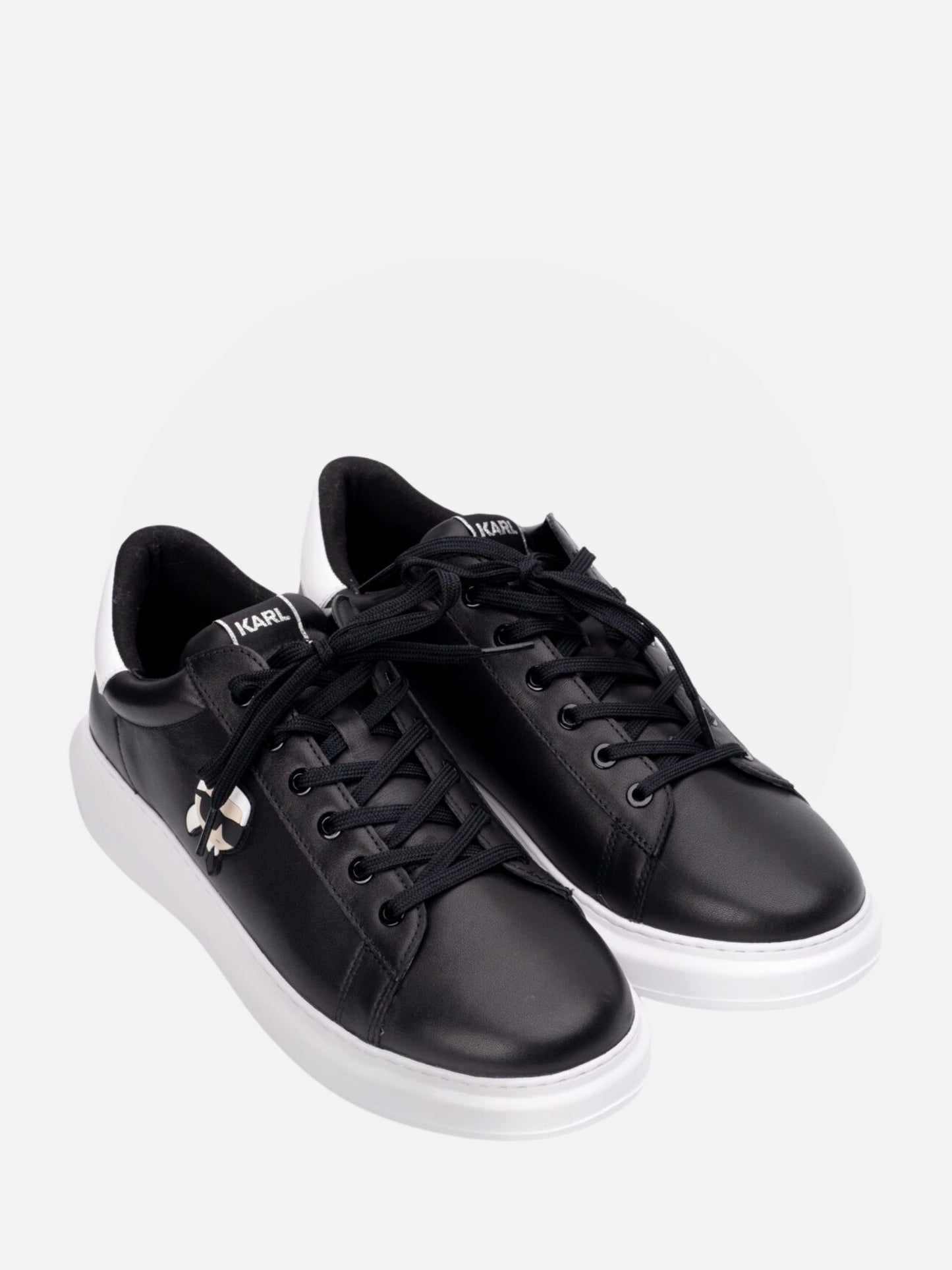 Karl Lagerfeld  Kl470 Sneaker Kapri Mens Karl Nft Lo Lace Black Leather
