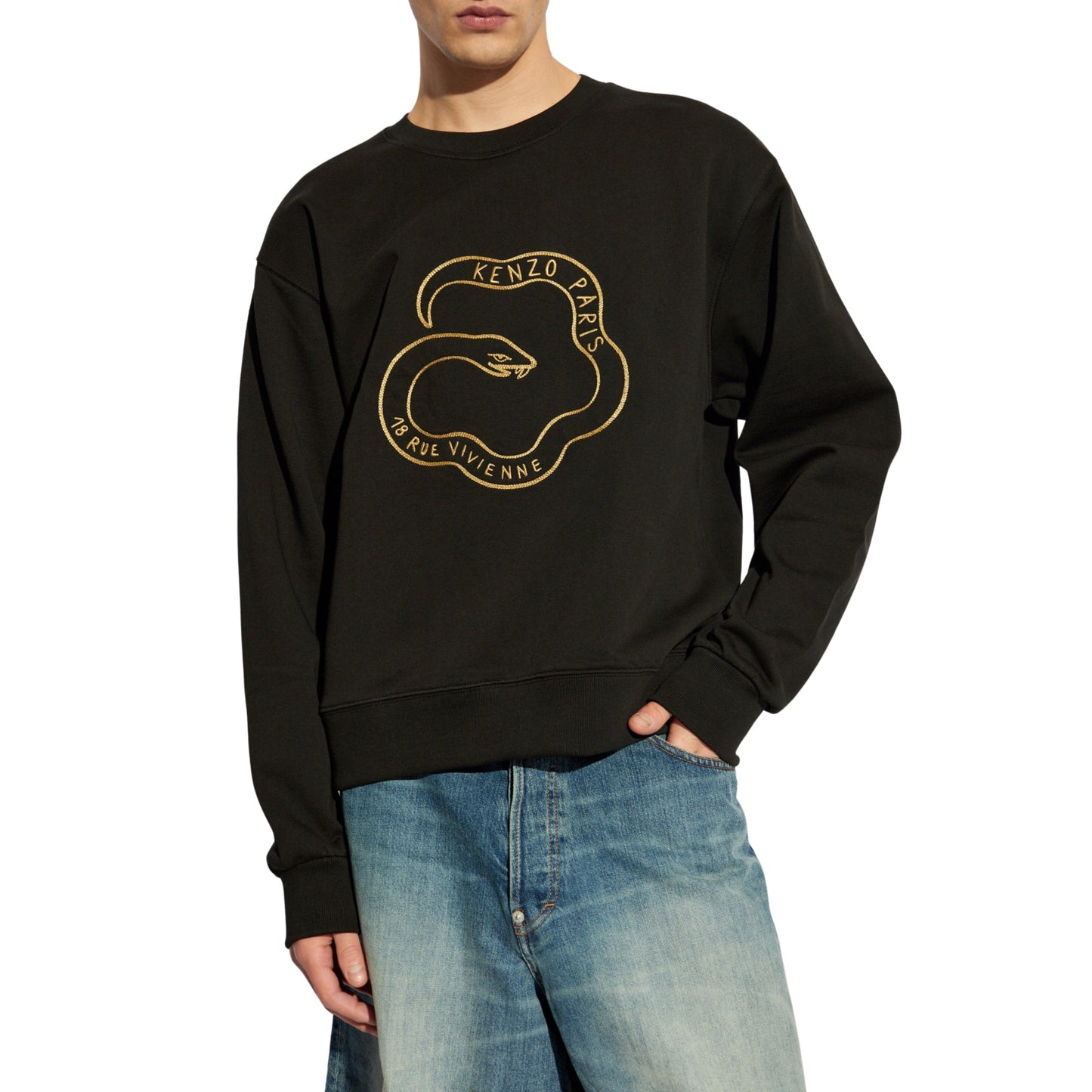 Kenzo Sweater Centre Snake Black
