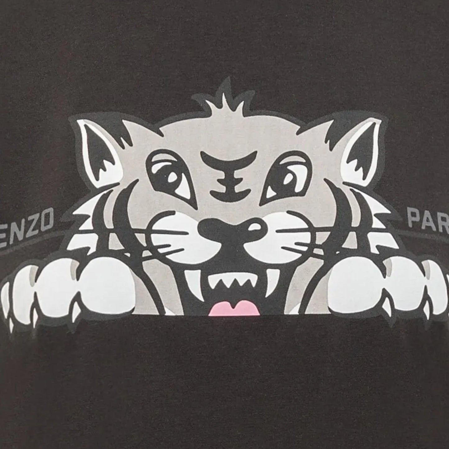 Kenzo T-Shirt Tiger Graphic Black