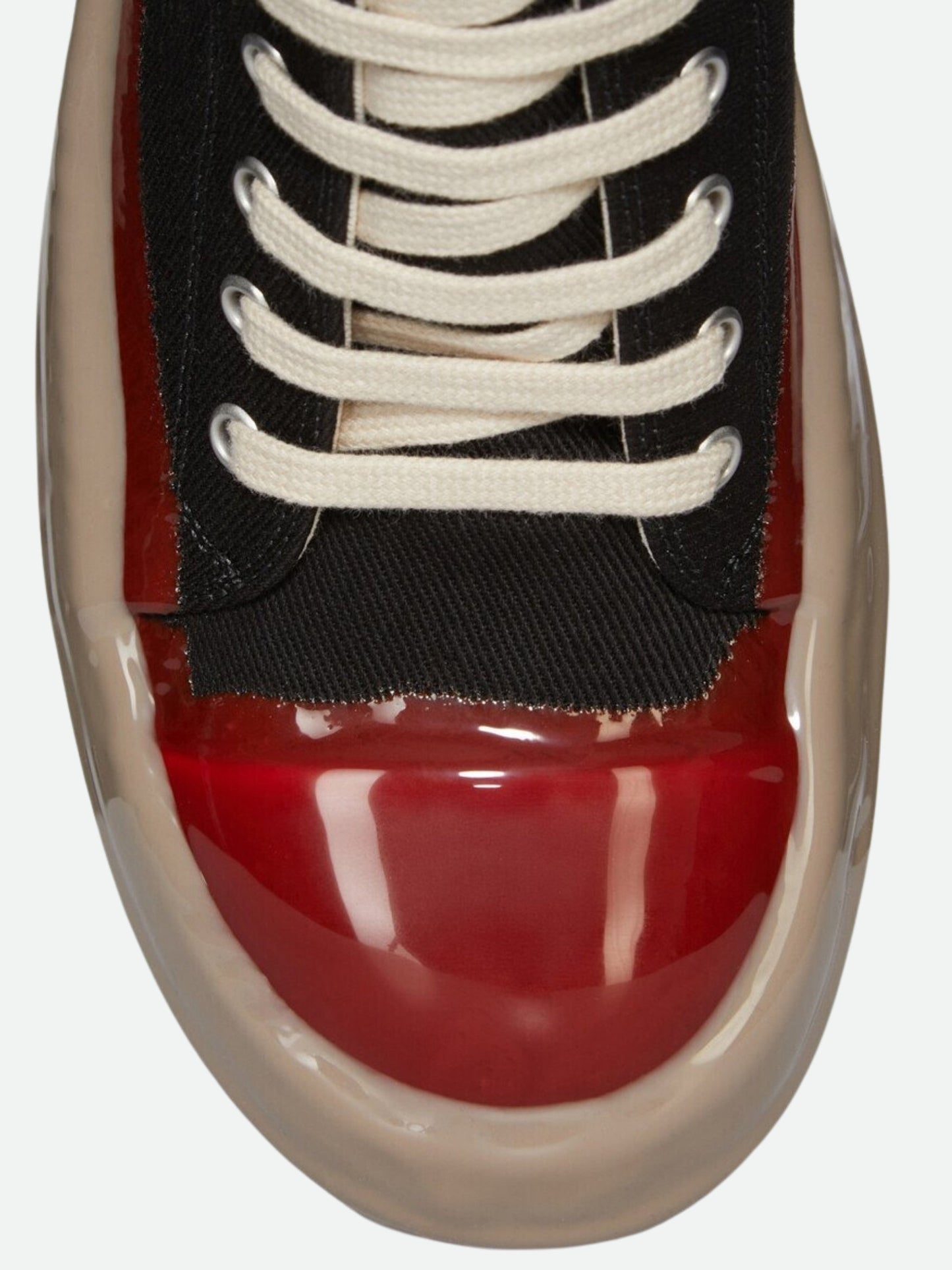 Rick Owens Sneaker Denim Black-Red-Beige