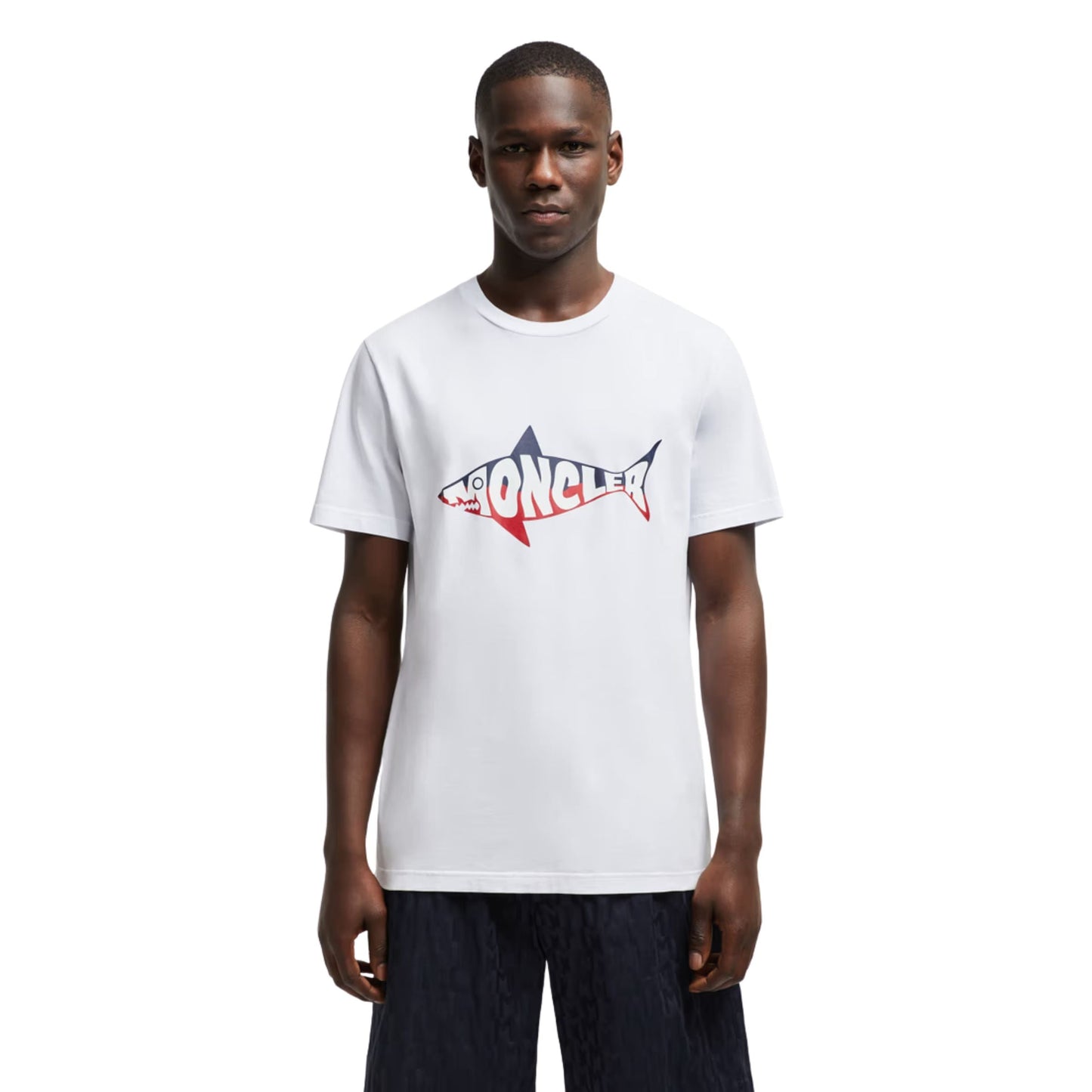 Moncler T-Shirt Shark Logo White