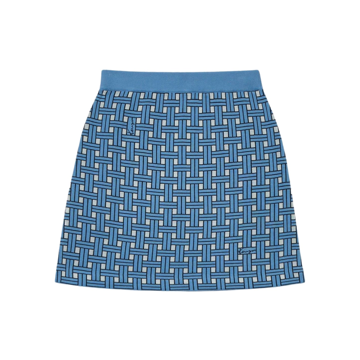 Kenzo Skirt Allover Print Blue