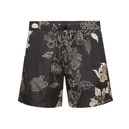 Moncler Shorts Floral Black