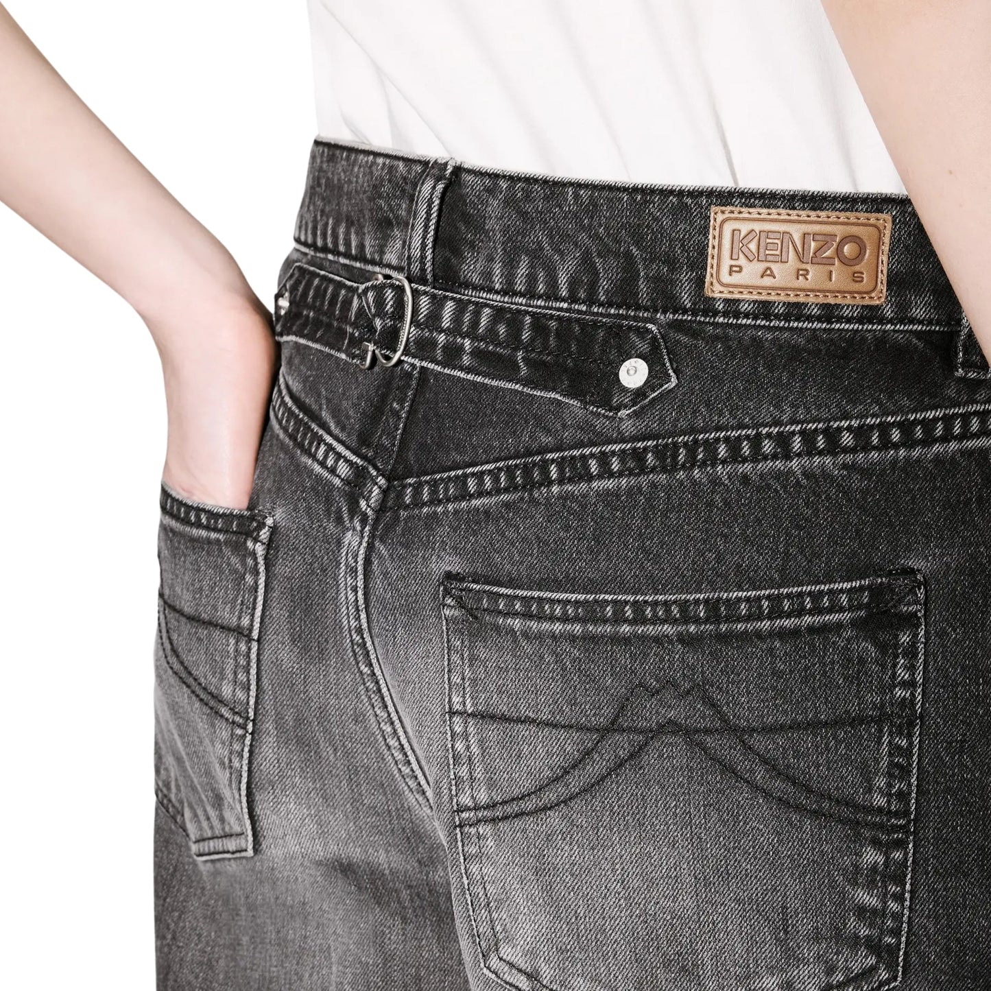 Kenzo Jeans X Futura 2000 Cropped Black