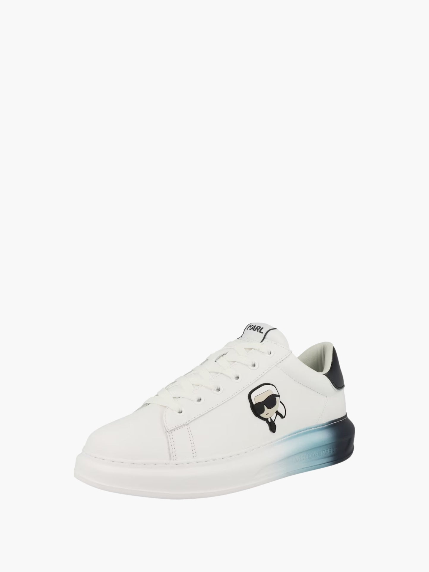 Karl Lagerfeld Sneaker KL584 Kapri Ombre Nft Lo Lace White Lthr W/Blue