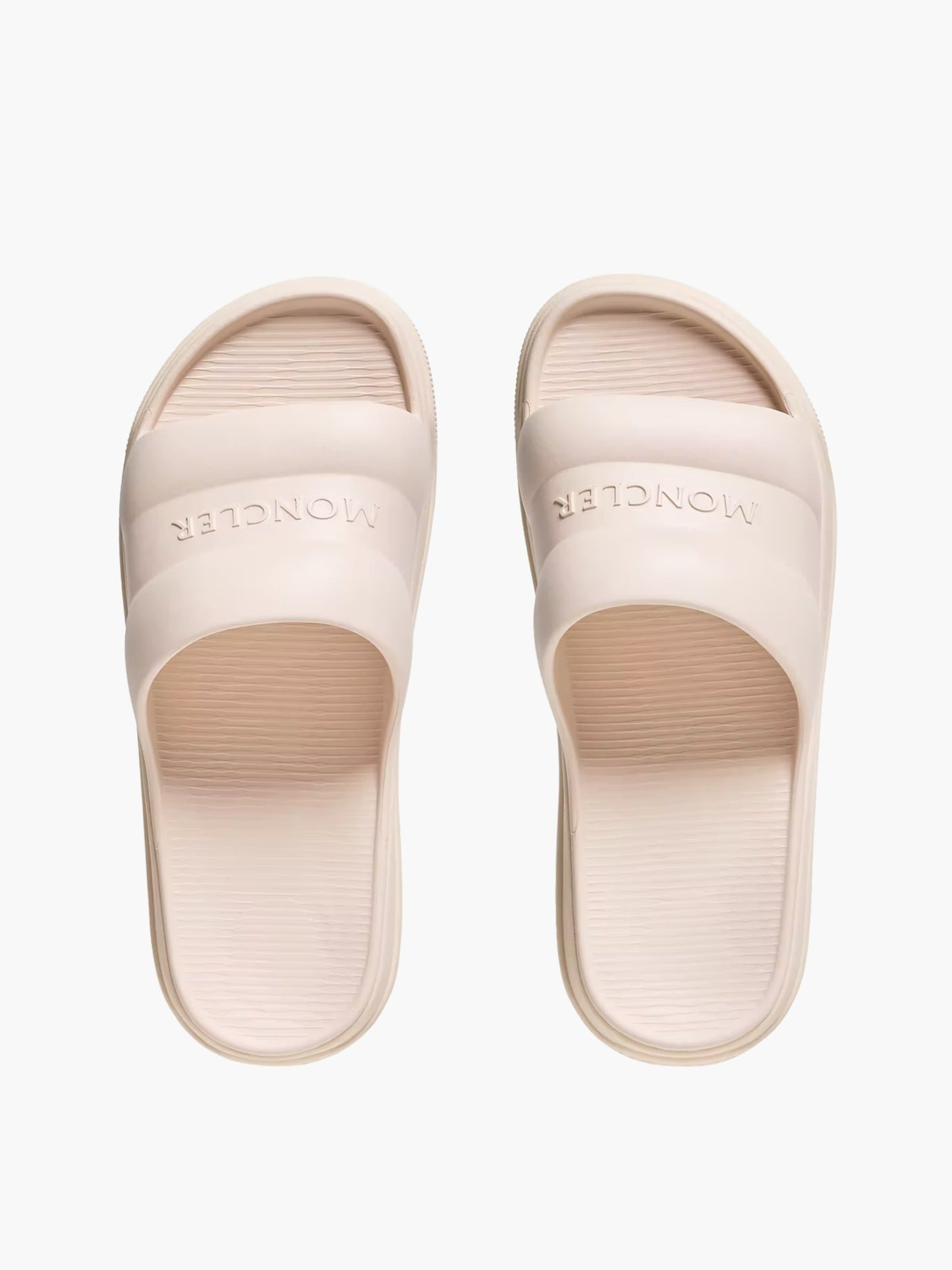Moncler Slides MSCL1 Altive Logo White