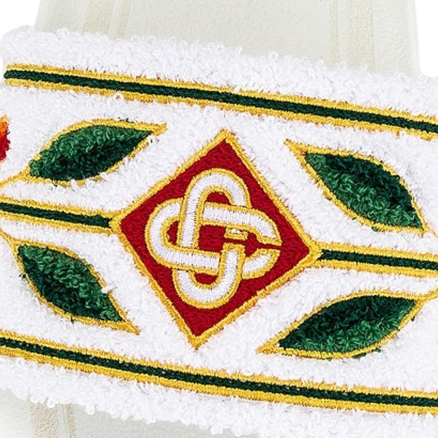 Casablanca Sandal Embroidered Terry White