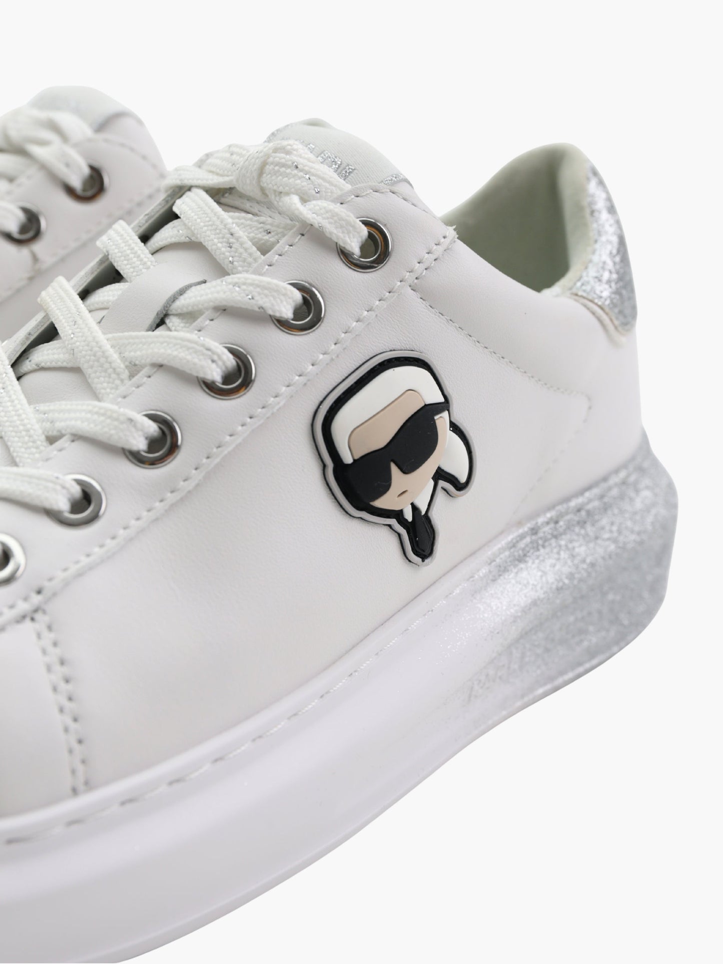 Karl Lagerfeld Sneaker KLL299 Kapri Ombre Nft Lo Lace White Lthr W/Silver