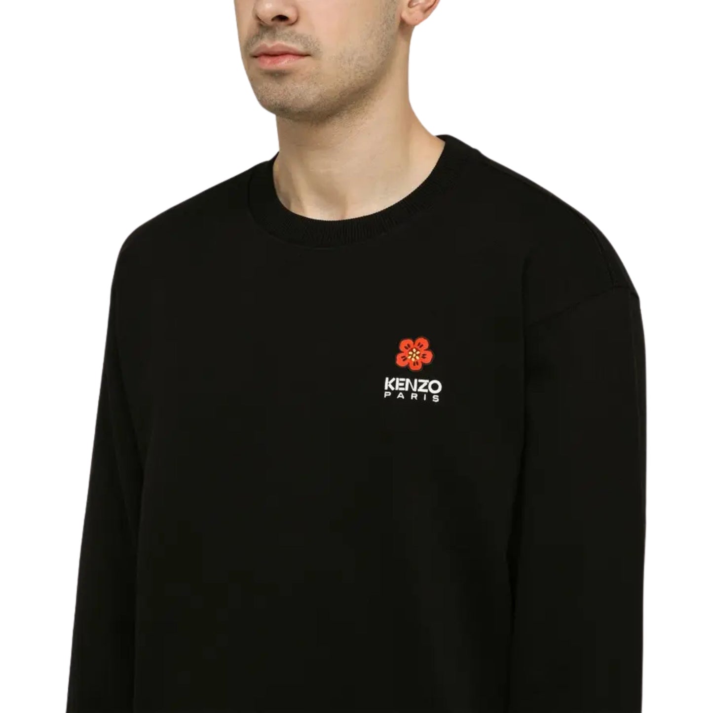 Kenzo Sweater Boke Flower Crest Black
