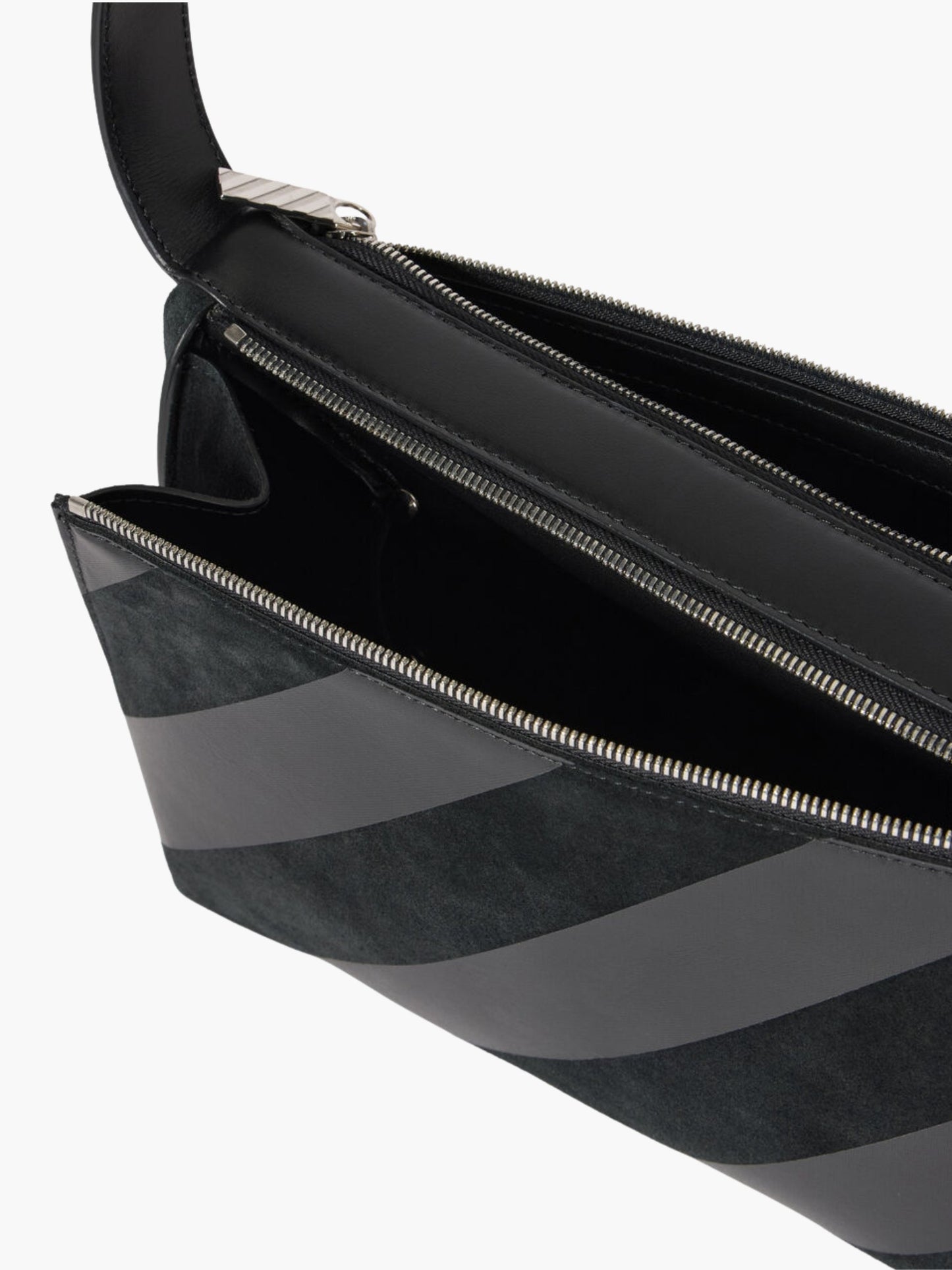 Off-White Bag Stripped Strap Black