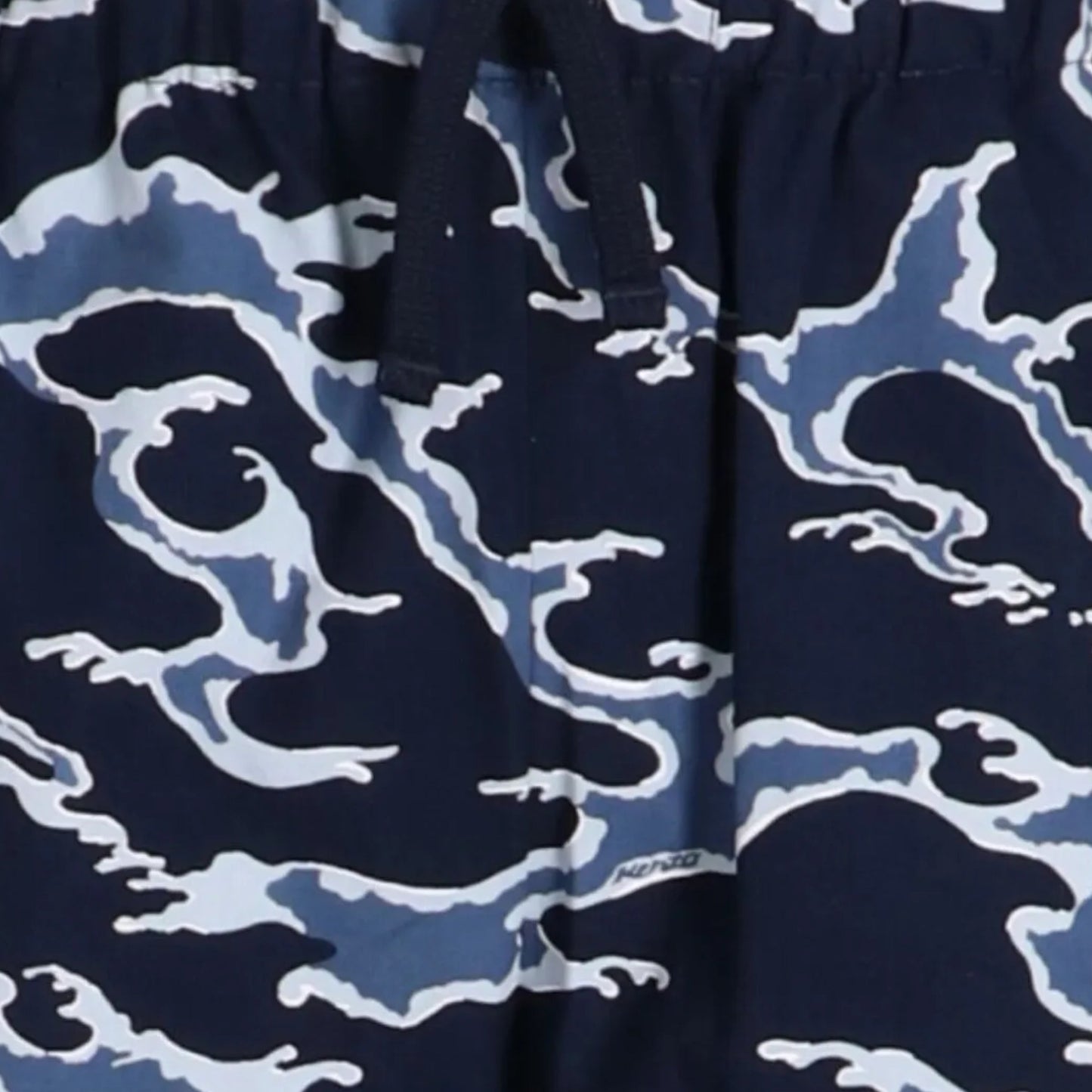 Kenzo Bermuda Shorts Oceans Camo Blue