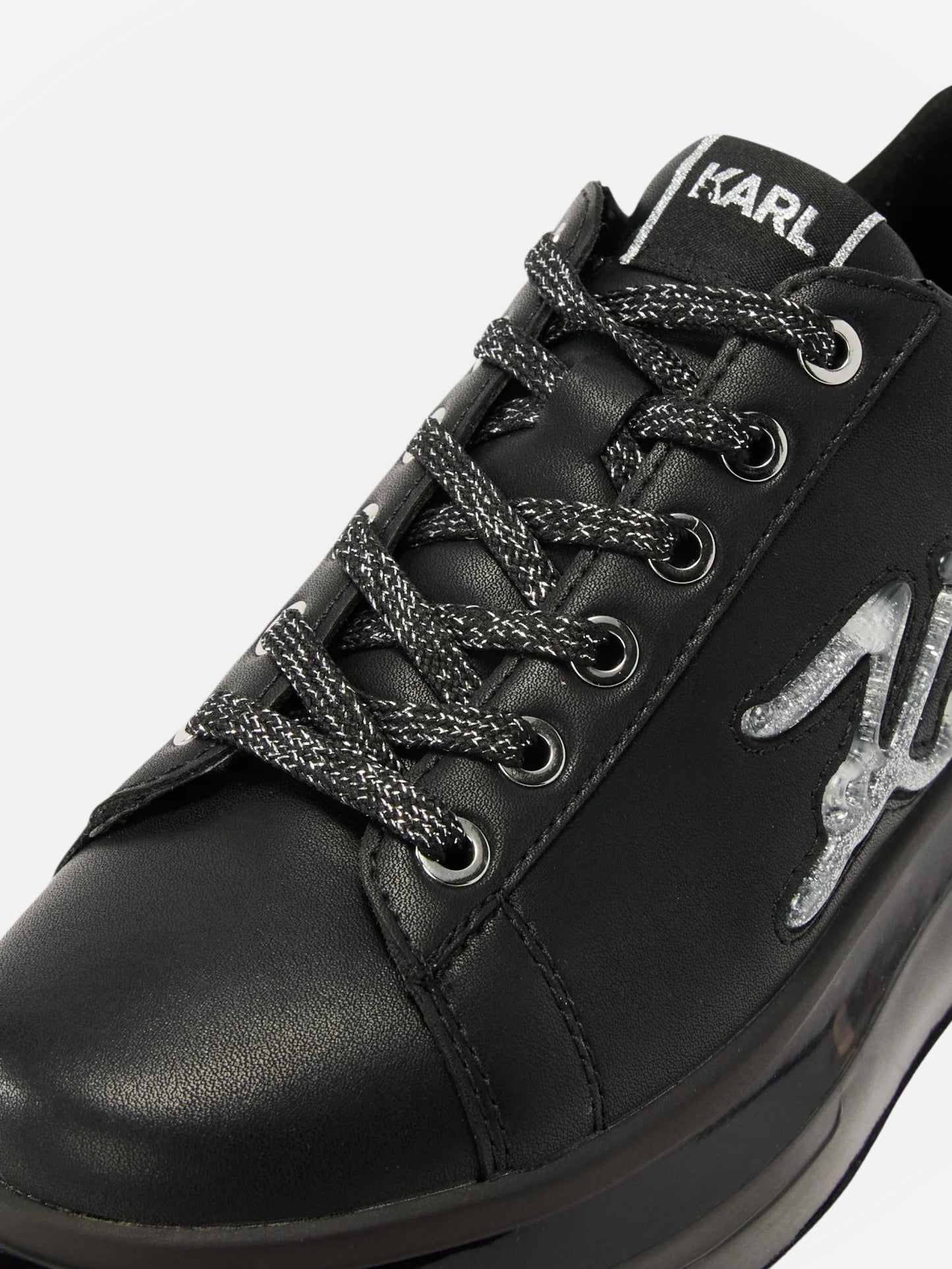 Karl Lagerfeld Kll281 Sneaker Kapri Kushion Signia Glitterflow Black Leather/ Mono