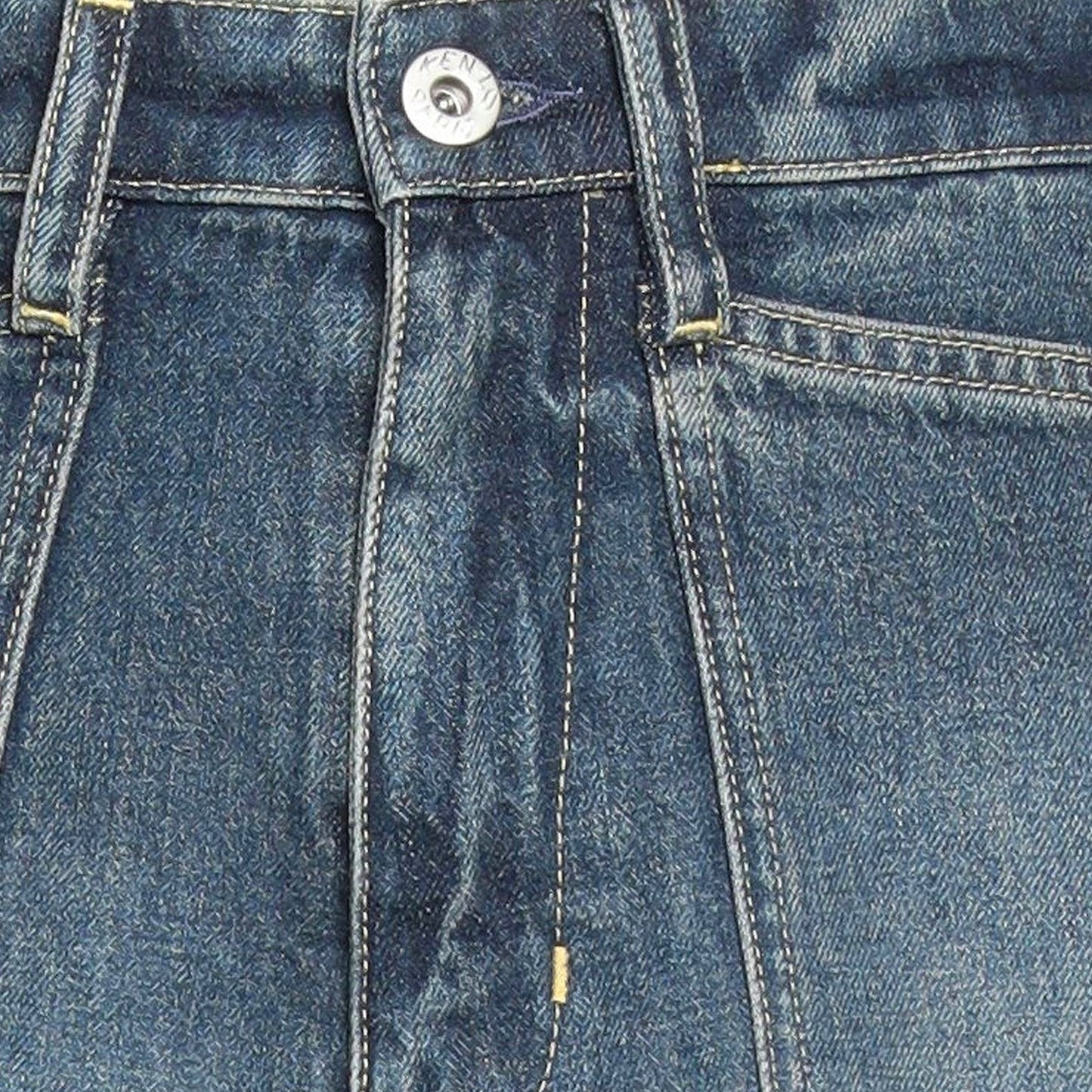 Kenzo Shorts Ladies Denim Dirty Blue