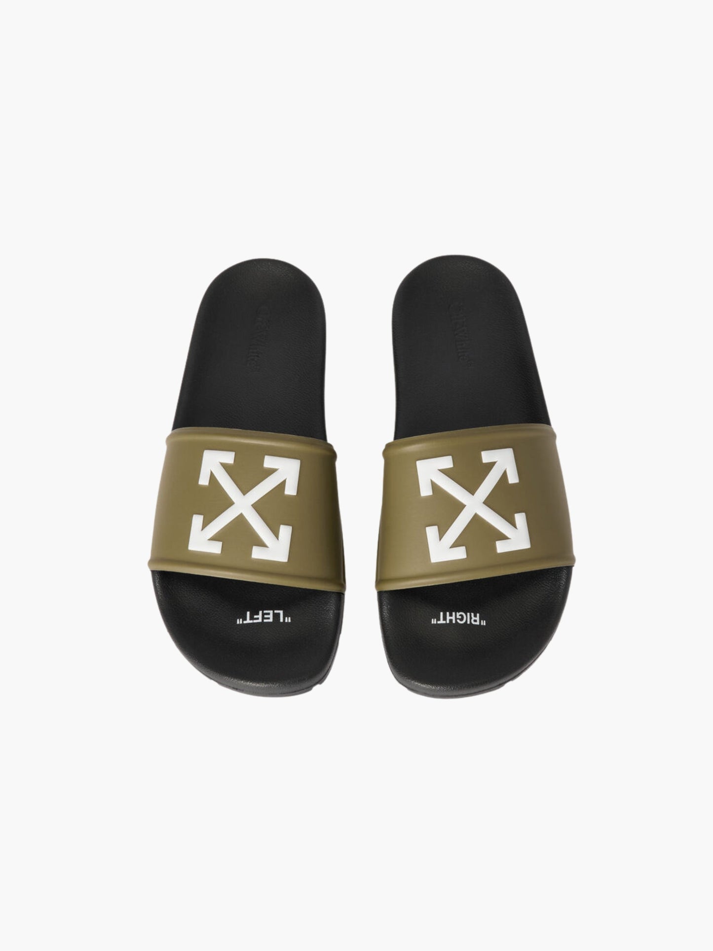 Off-white Slides Owsl12 M-arrow Black/Olive Green