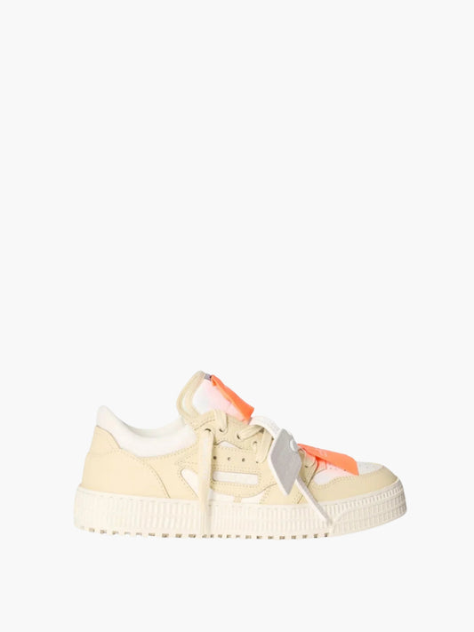 Off-white Sneakers Ows117 M-low Top Beige/White