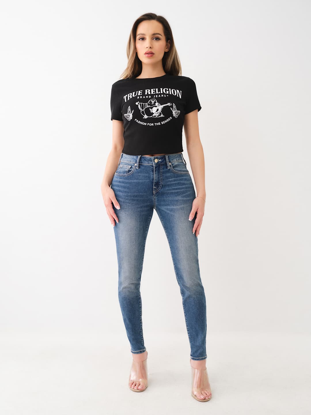 True Religion Jeans Jennie Mid Rise Skinny B