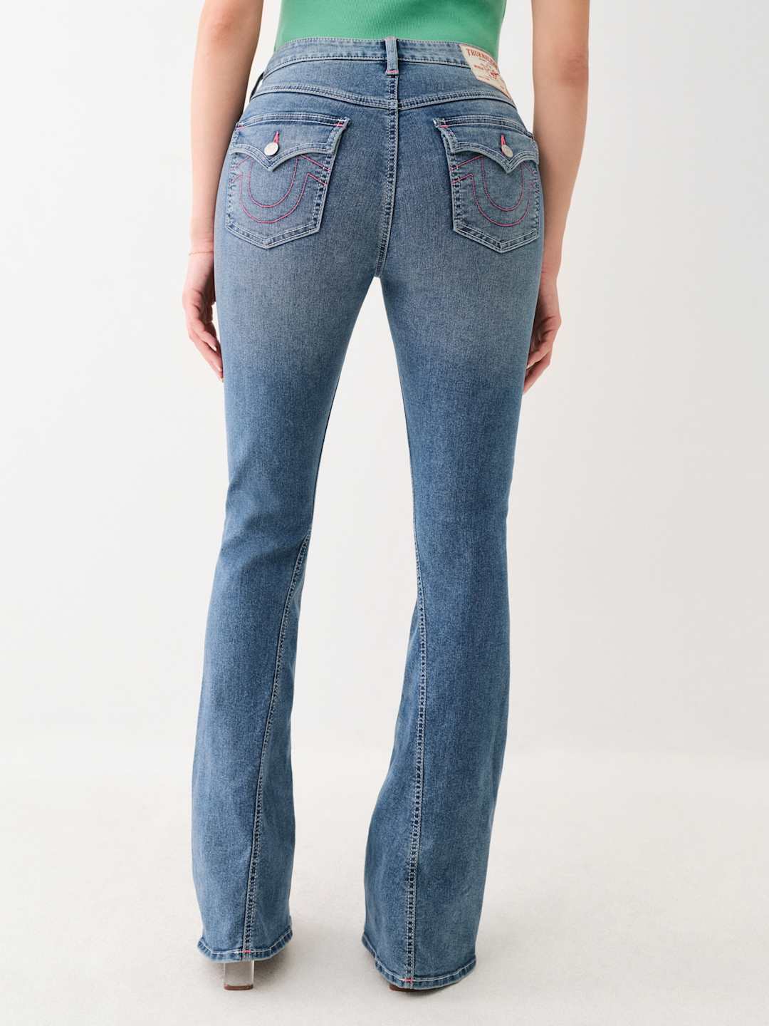 True Religion Jeans Joey Mid Rise Flare Blue
