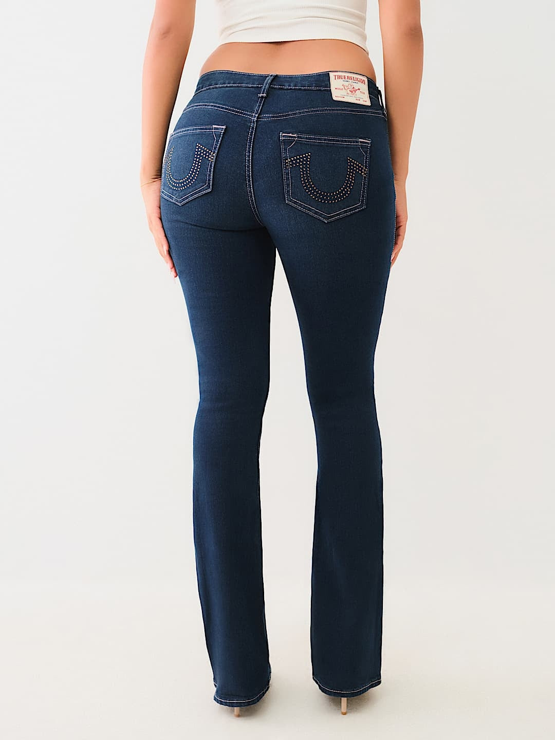 True Religion Becca Crystal Sn Mr Bootcut Dark Avalanche Wash