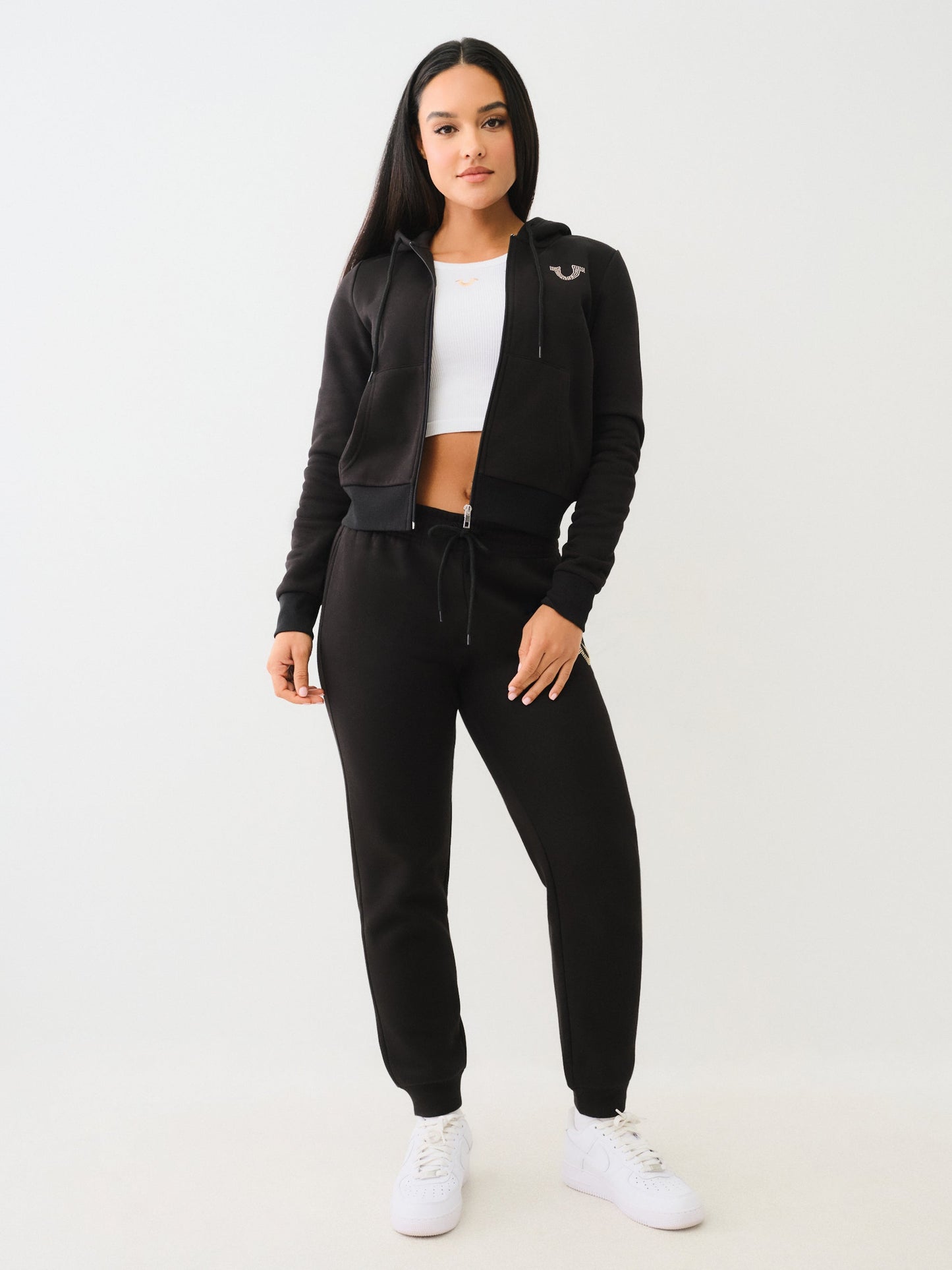 True Religion True Zip Hoodie Jet Black